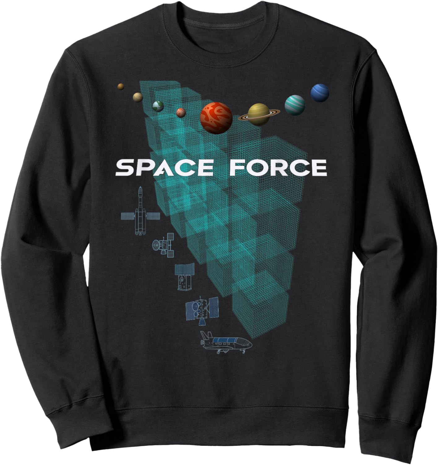 Space Force -Space Sweatshirt - Sweatshirt | Black