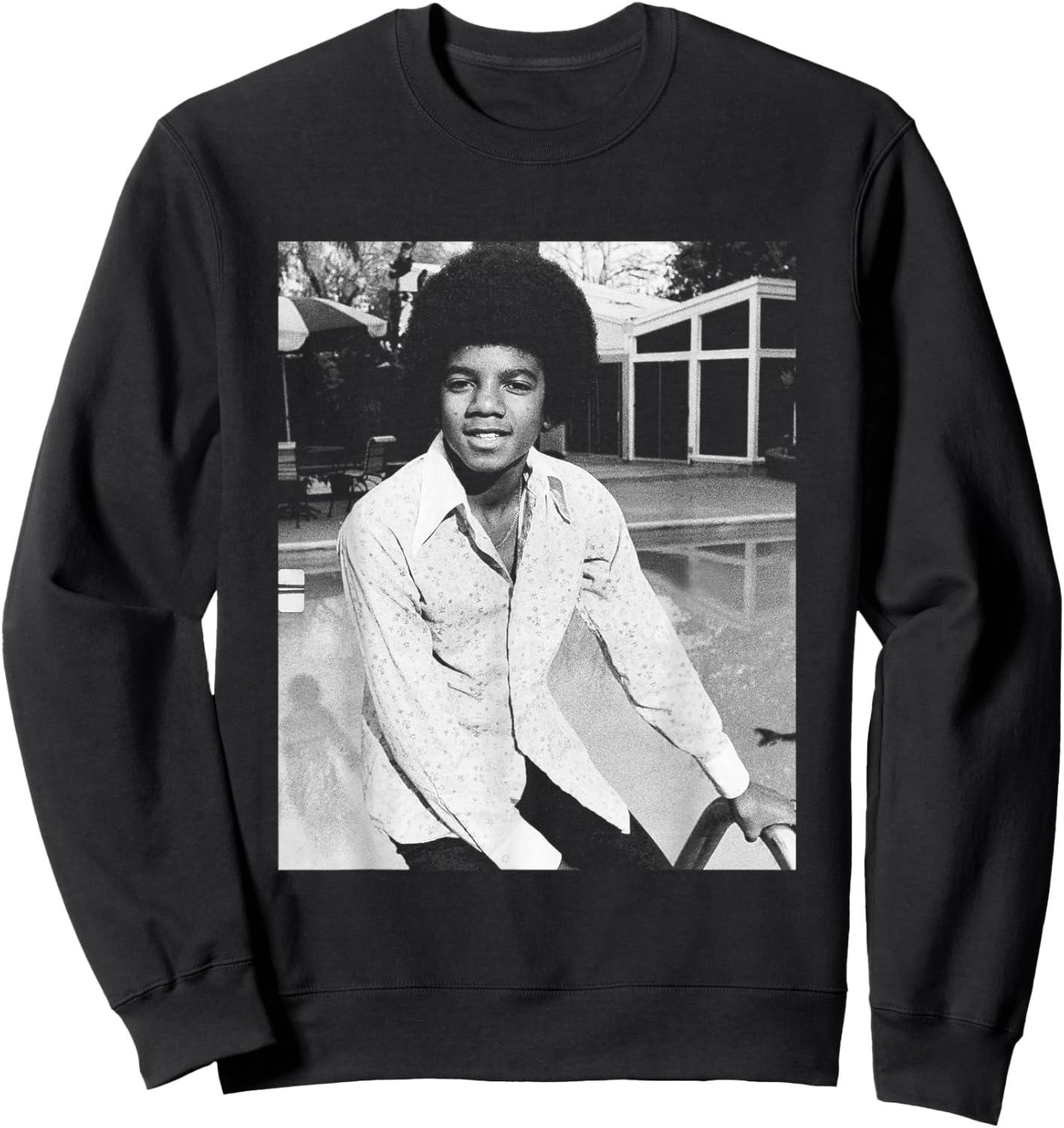 Michael Jackson at LA Home The Jackson 5 1975 Sweatshirt - Sweatshirt | Black