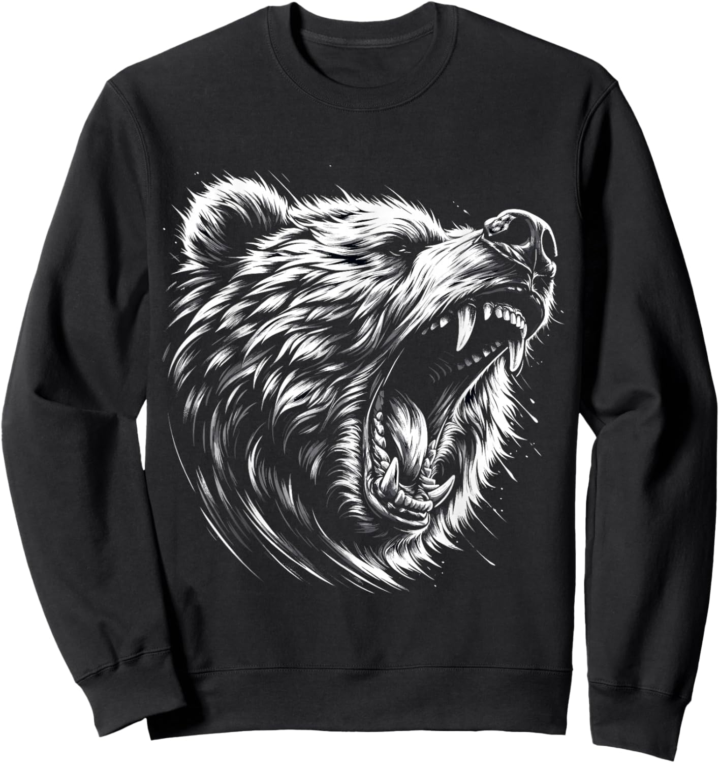 Grizzly Bear Sweatshirt - Sweatshirt | Black