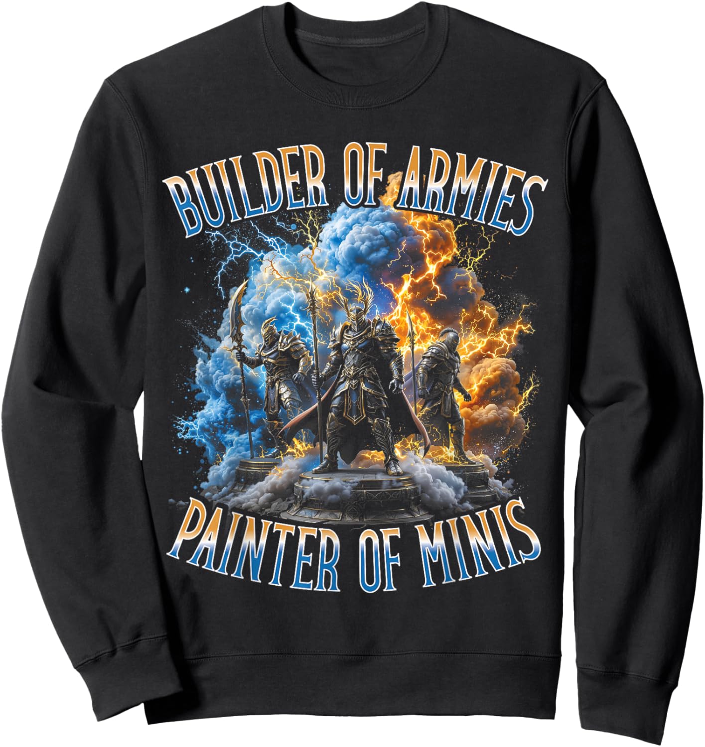 Builder of Armies Painter of Minis Miniature Painter Bootleg Sweatshirt - Sweatshirt | Black