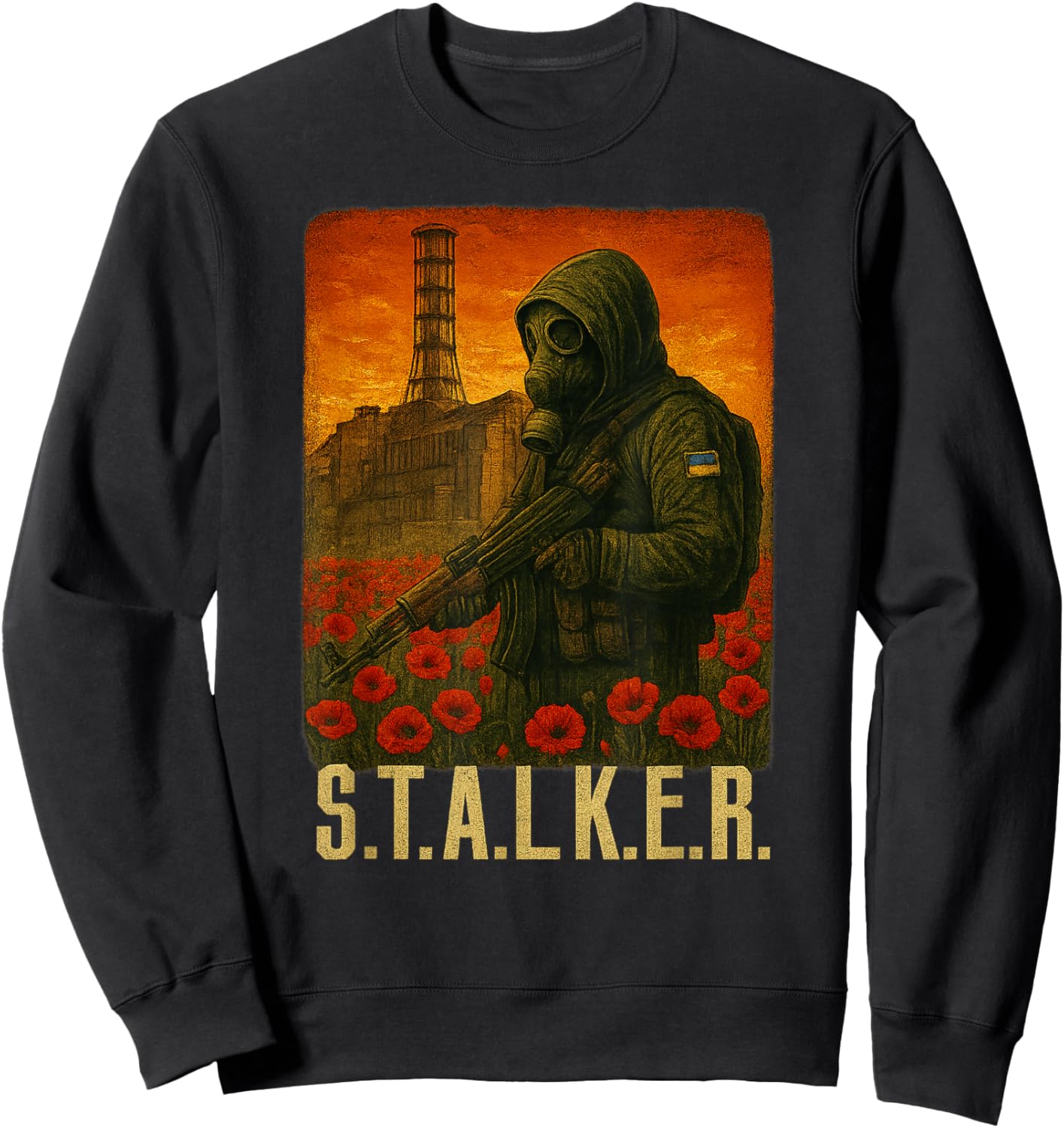 Stalker Video Game 2 Stalker Anomaly Chernobyl Radiation Sweatshirt - Sweatshirt | Black