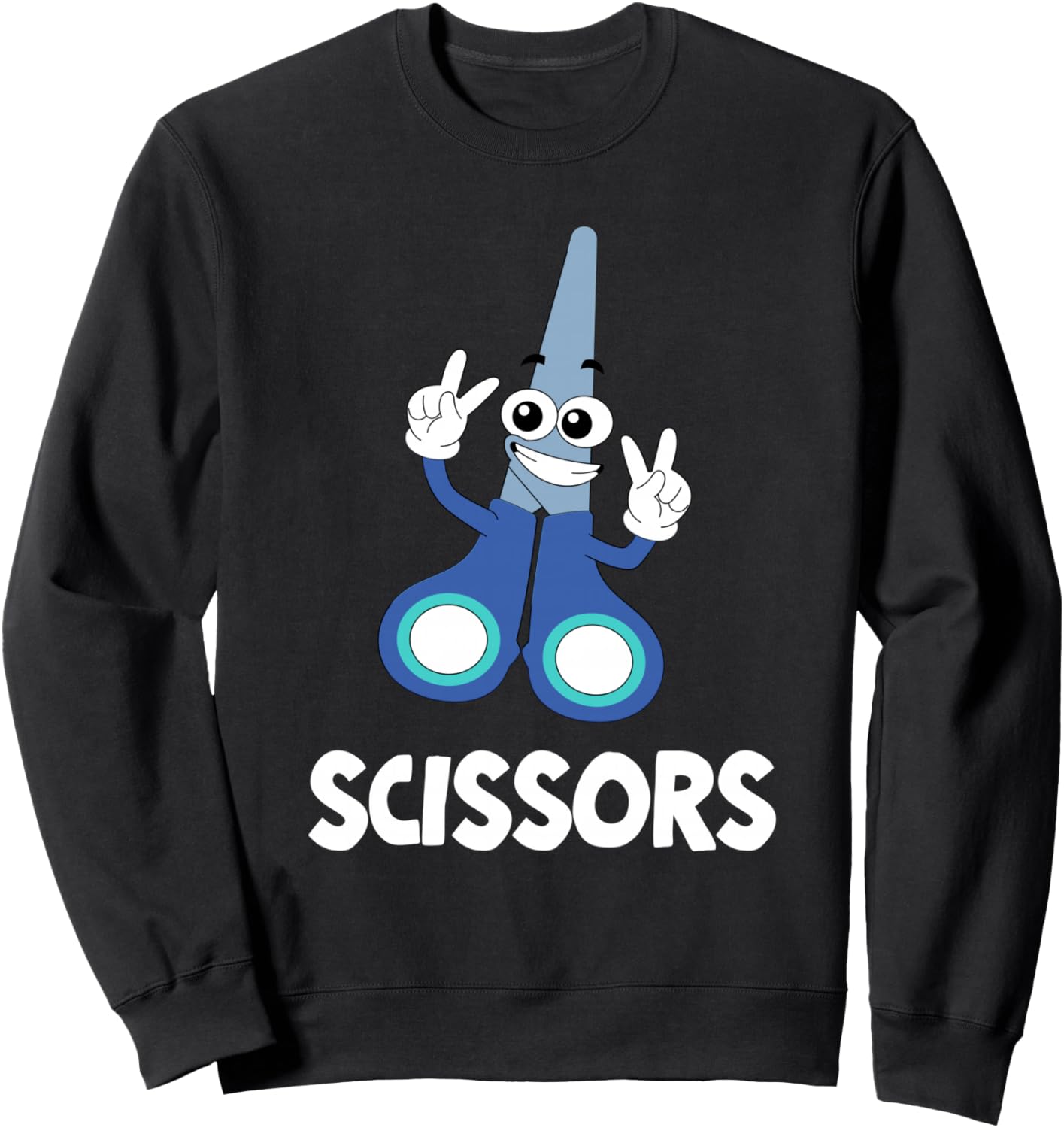 Rock Paper Scissors Group Halloween Costume Sweatshirt - Sweatshirt | Black