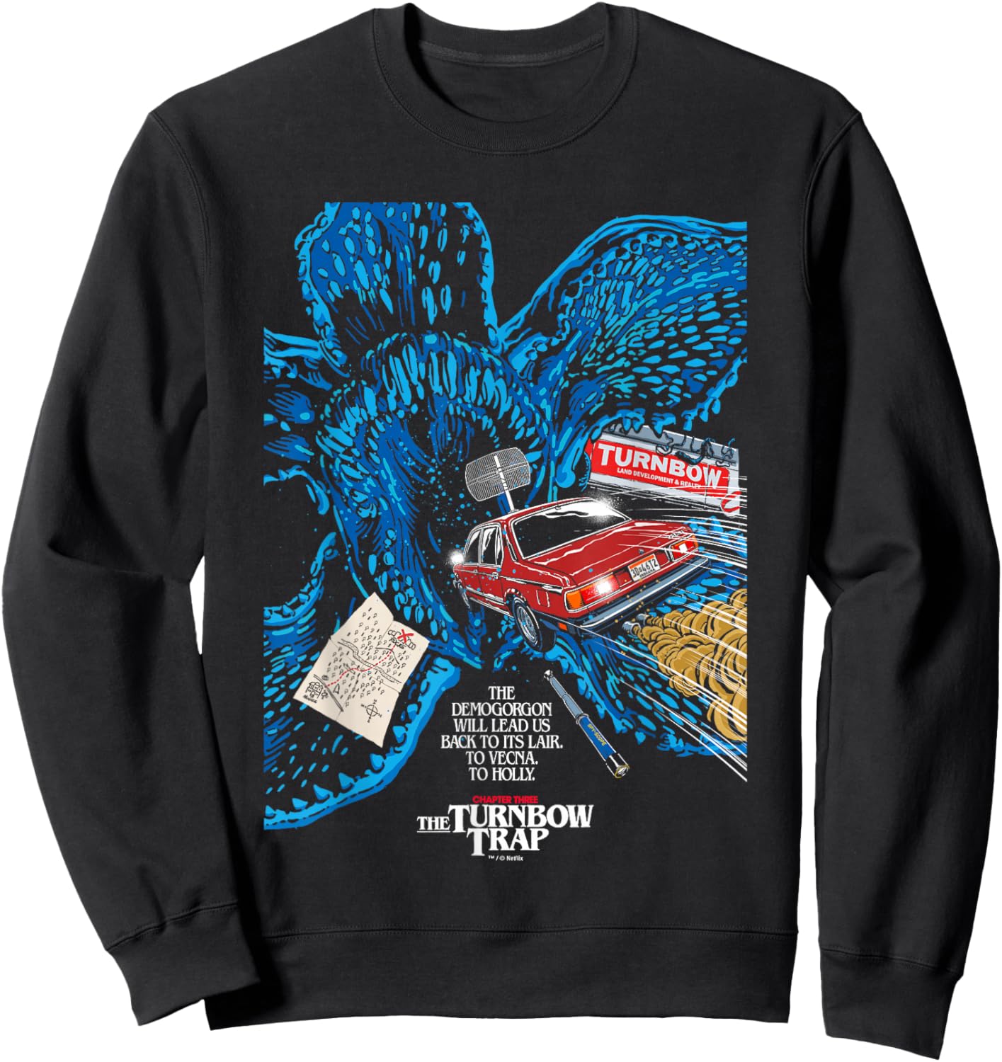 Stranger Things Season 5 X Butcher Billy The Turnbow Trap Sweatshirt - Sweatshirt | Black