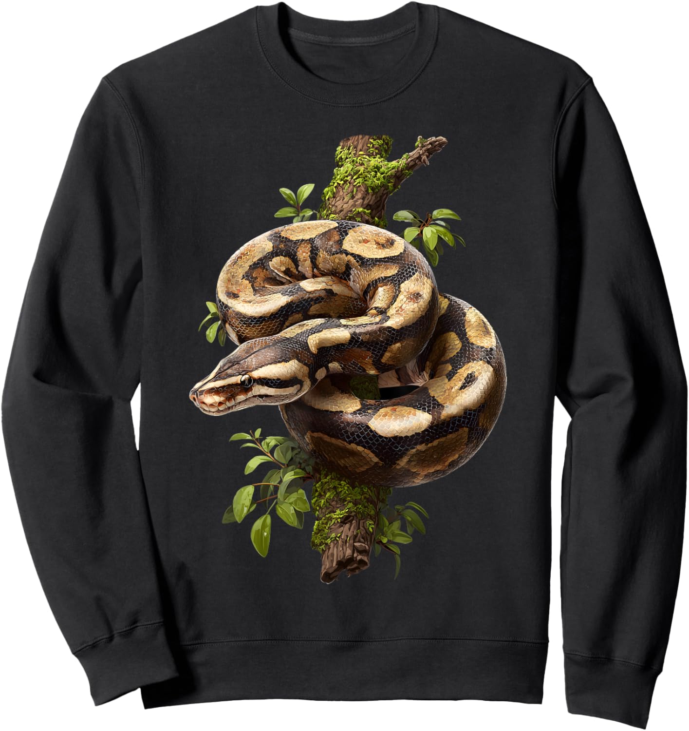 Ball Python Lover Reptile Keeper Snake Owner Sweatshirt - Sweatshirt | Black