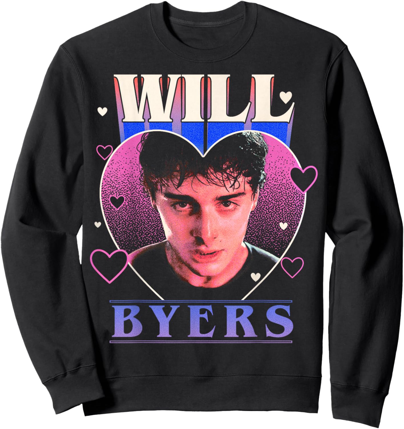 Stranger Things Valentine's Day Will Byers Will You Be Mine Sweatshirt - Sweatshirt | Black