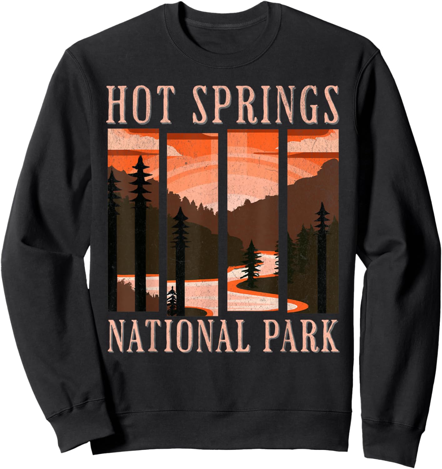 Hot Springs National Park Sweatshirt - Sweatshirt | Black