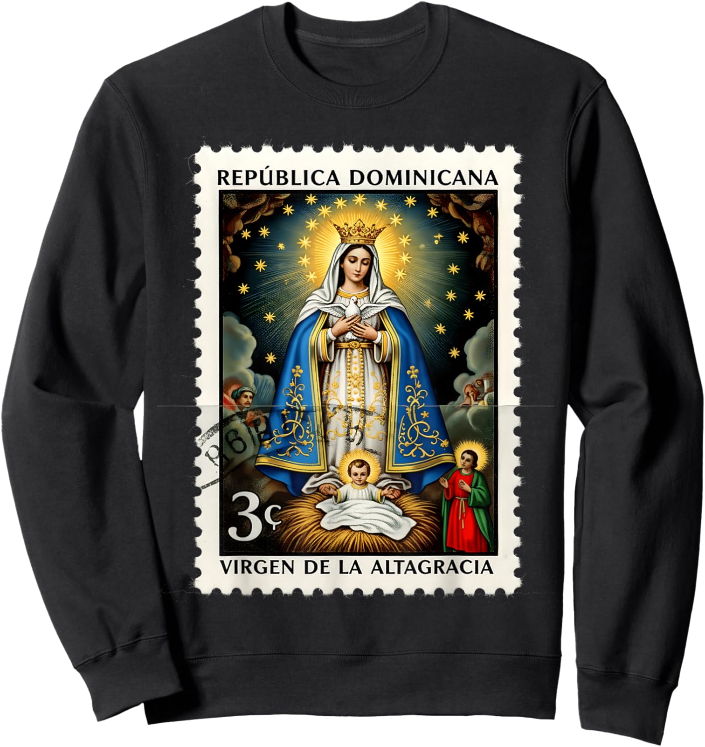 Dominican Republic Virgen de la Altagracia Dominicano Sweatshirt - Sweatshirt | Black