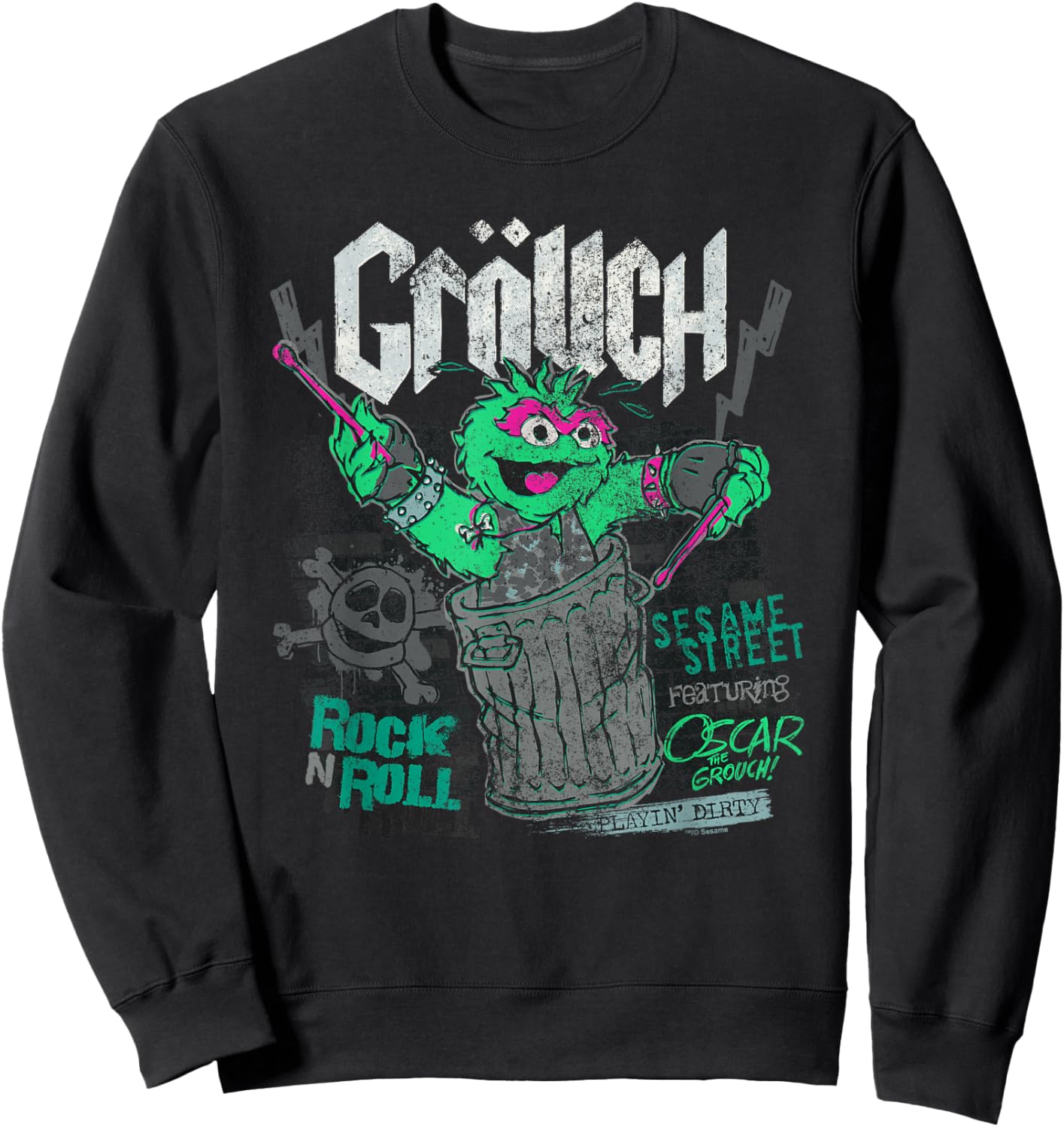 Sesame Street Sesame Street Grouch Band Sweatshirt - Sweatshirt | Black