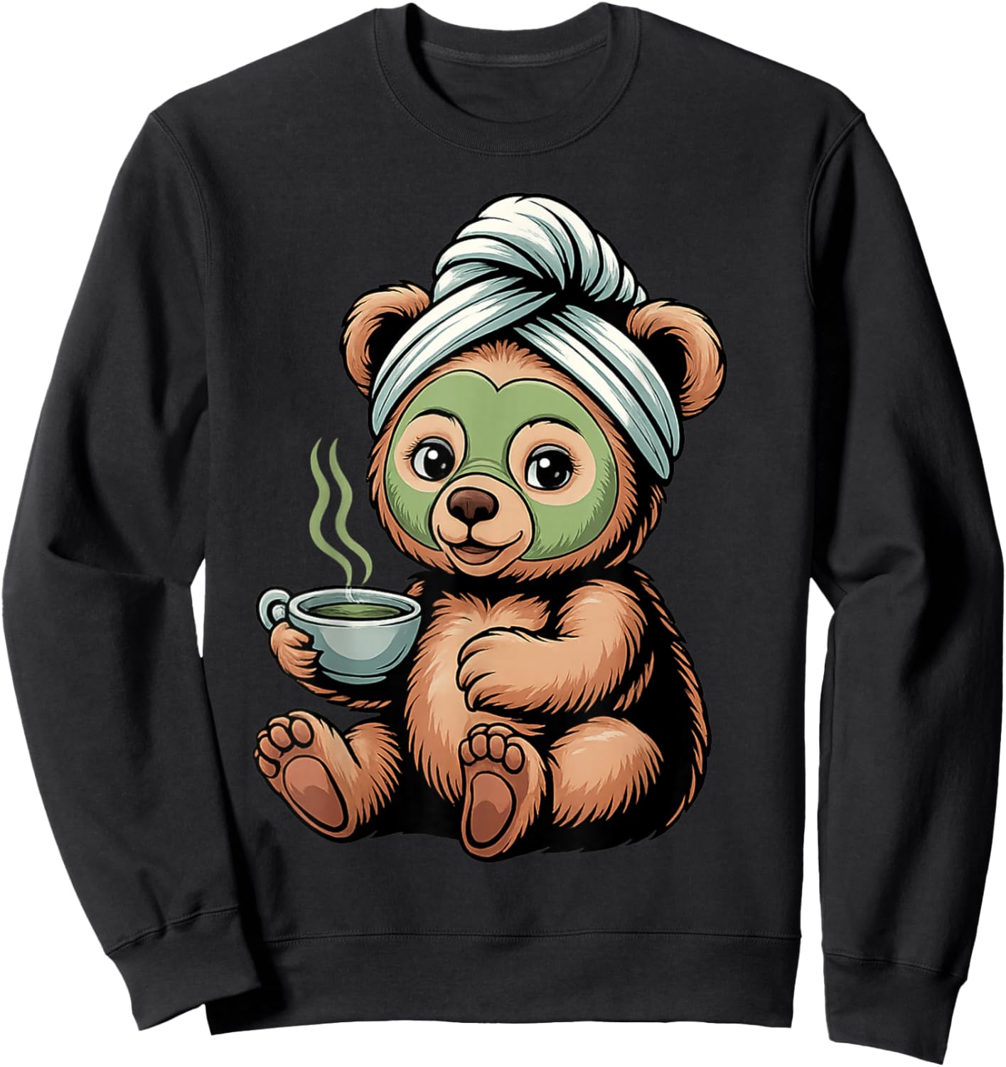 Cute Bear Design for Bear Lover and Bear Sweatshirt - Sweatshirt | Black