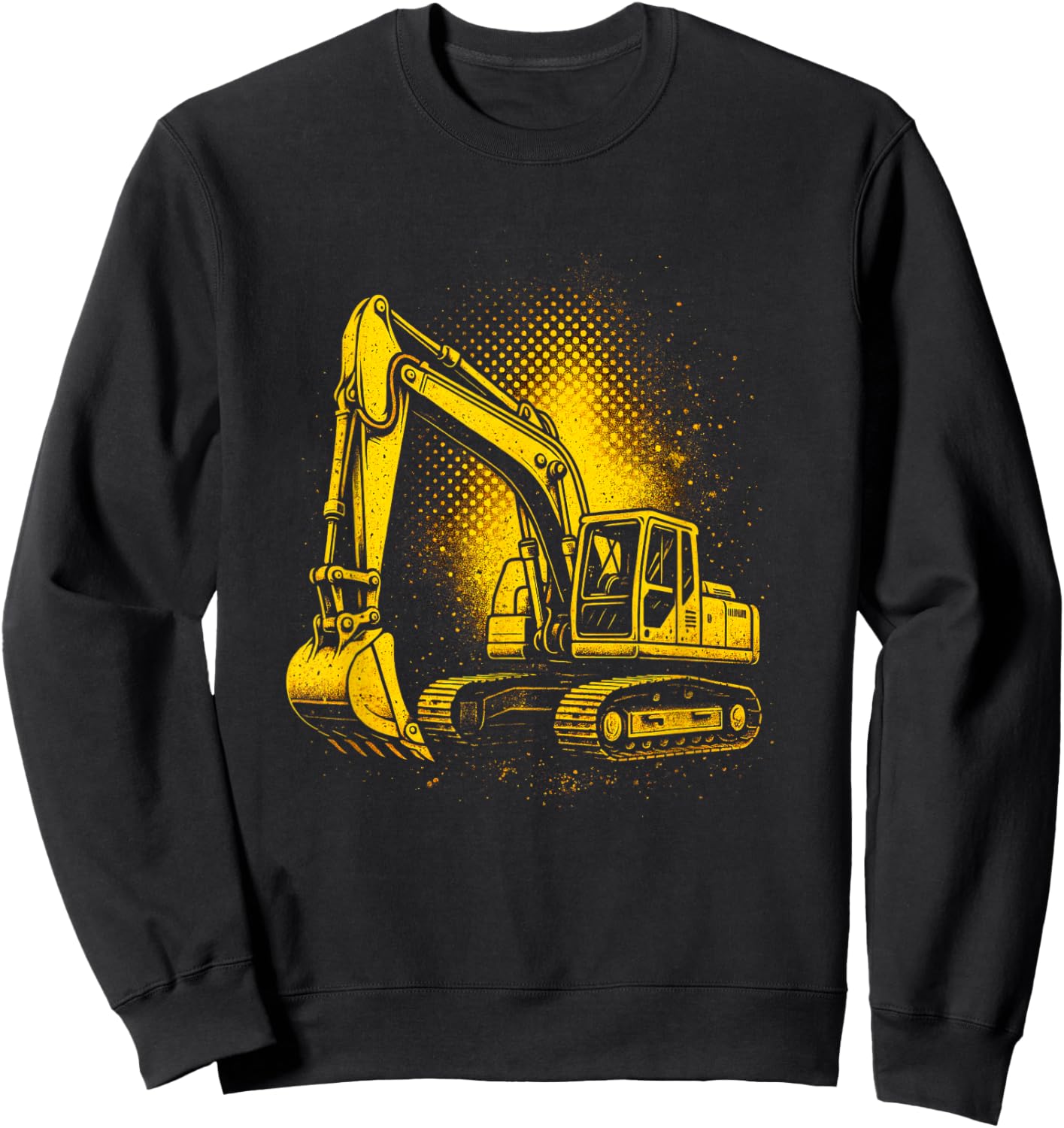 Excavator - Construction Work Truck Driver Sweatshirt - Sweatshirt | Black