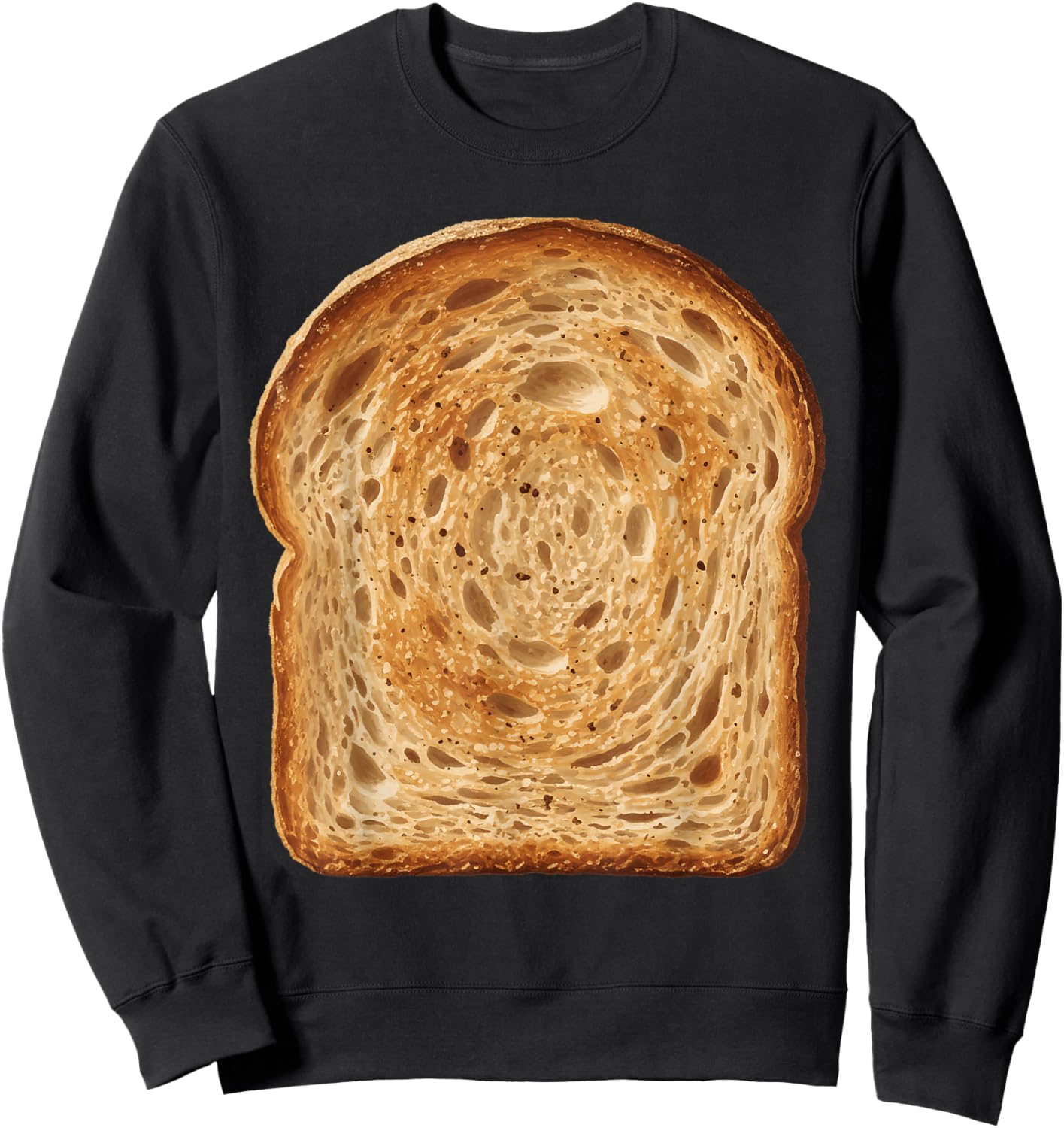 Toast Bread Funny Gluten Food Bakery Halloween Costume Sweatshirt - Sweatshirt | Black