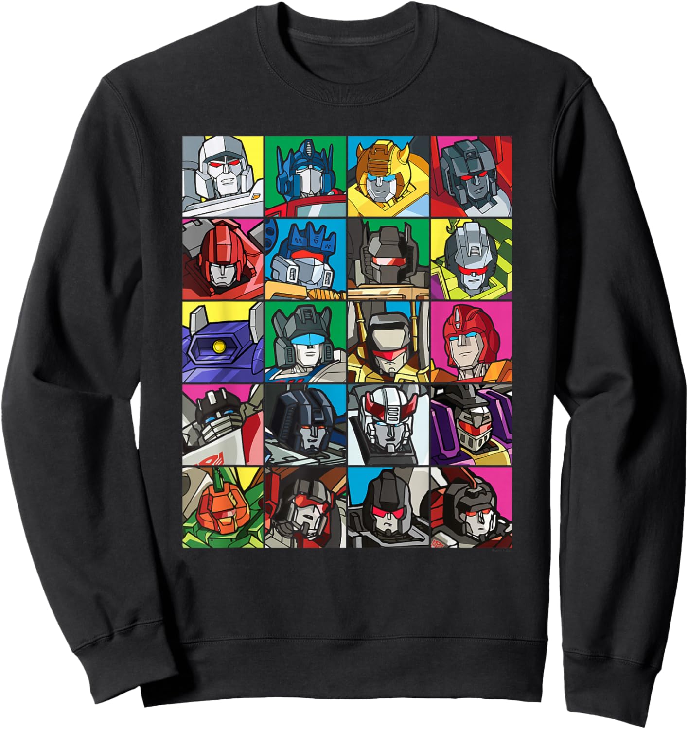 Transformers Transformer Squares Sweatshirt - Sweatshirt | Black
