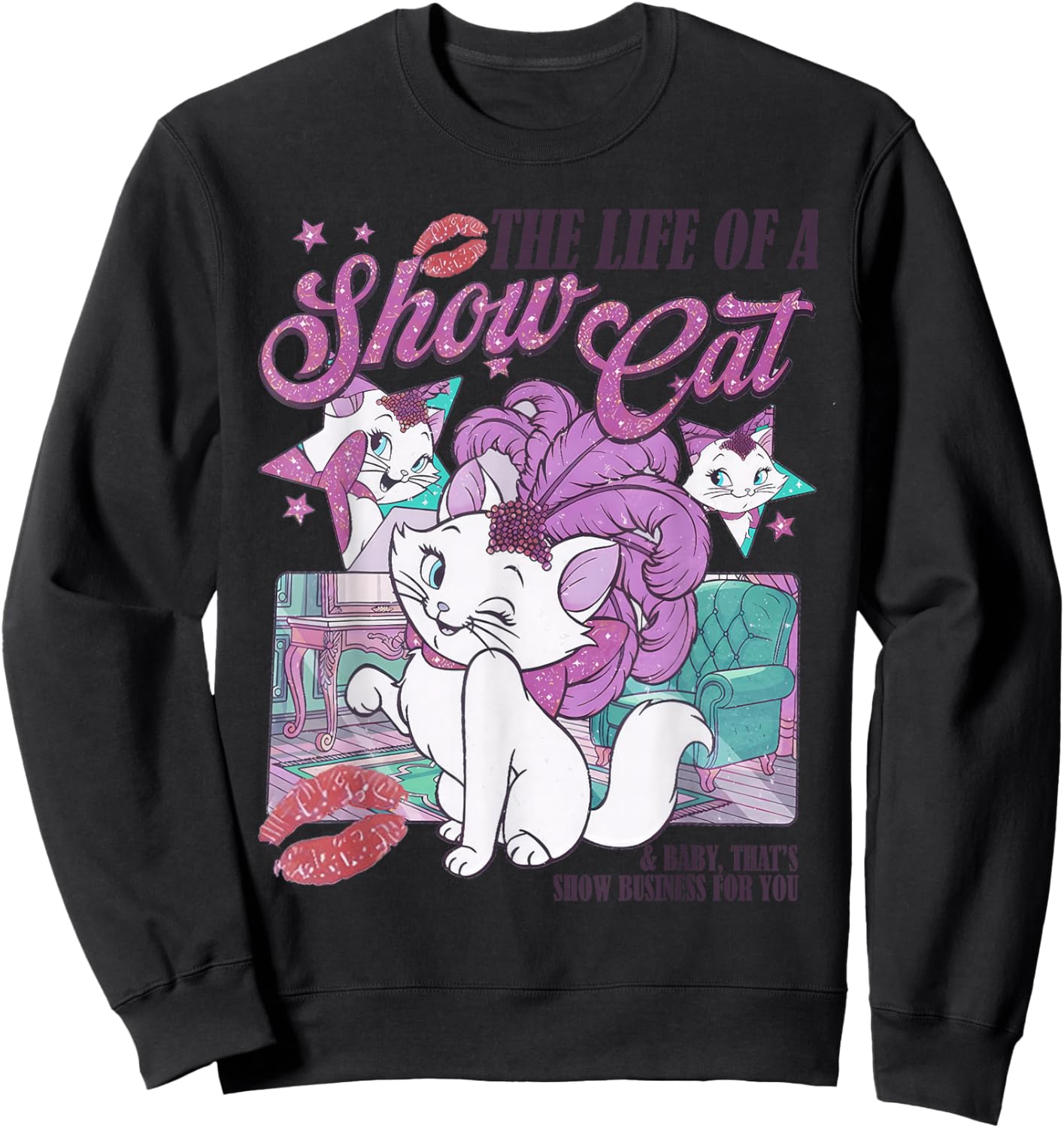 The Life of A Show Cat Women Sweatshirt - Sweatshirt | Black