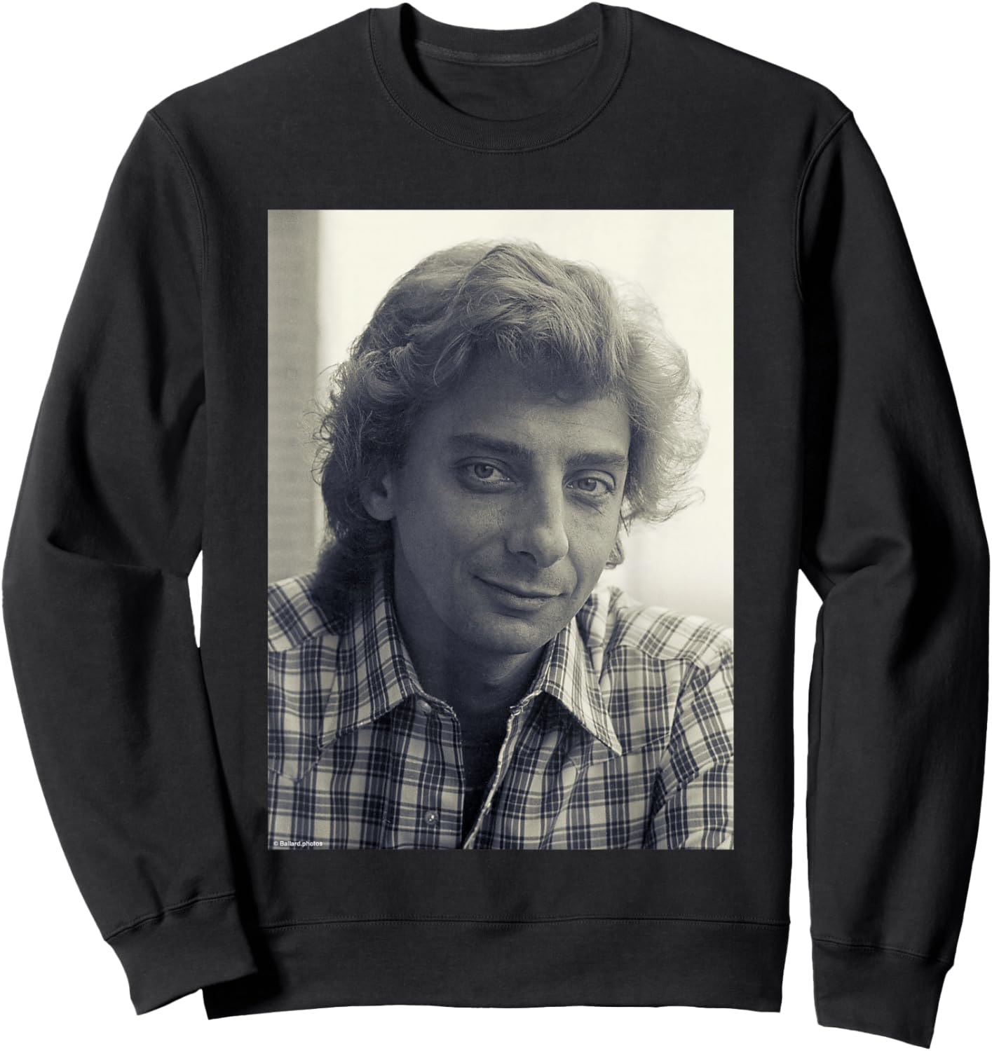 Barry Manilow Copacabana Singer by Allan Ballard Sweatshirt - Sweatshirt | Black