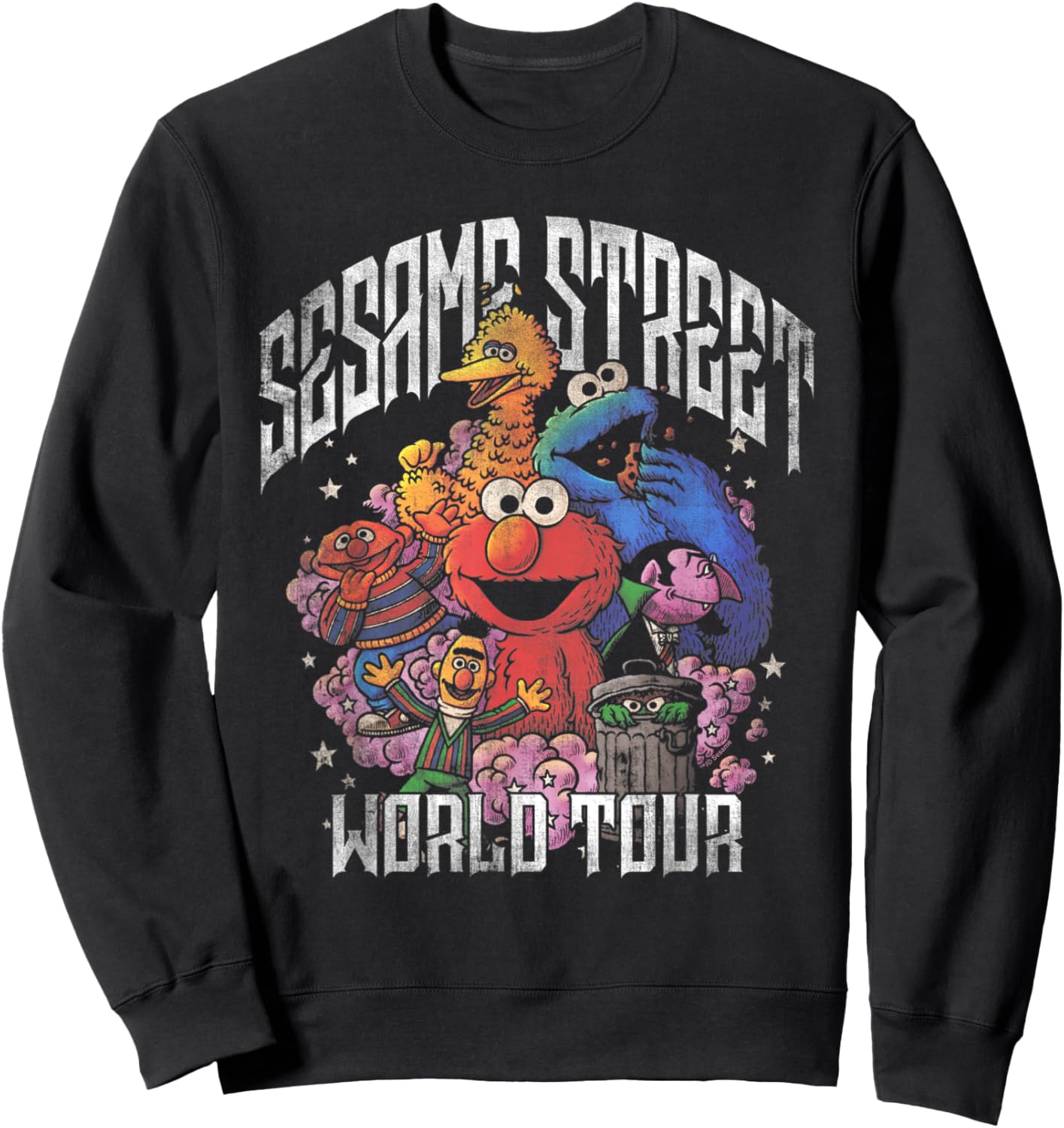 Sesame Street World Tour Group Shot Sweatshirt - Sweatshirt | Black