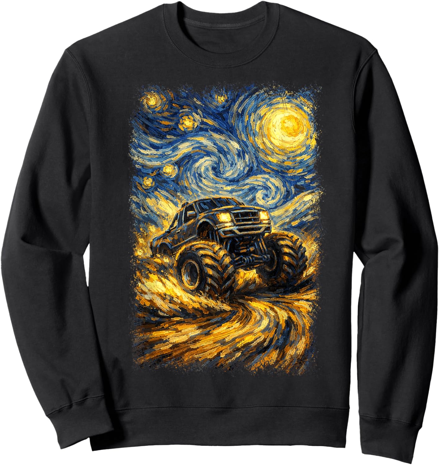 Monster Truck Adults Monster Truck Men Women Sweatshirt - Sweatshirt | Black