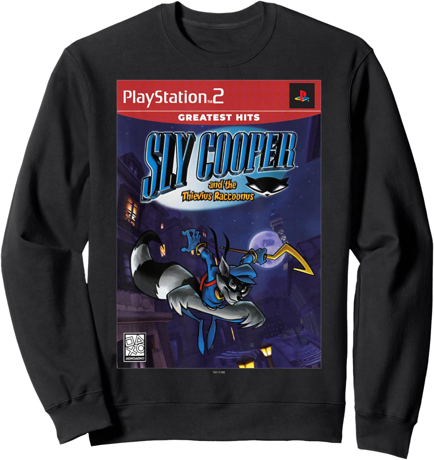 PlayStation Sly Cooper and The Thievius Raccoonus PS2 Hits Sweatshirt - Sweatshirt | Black