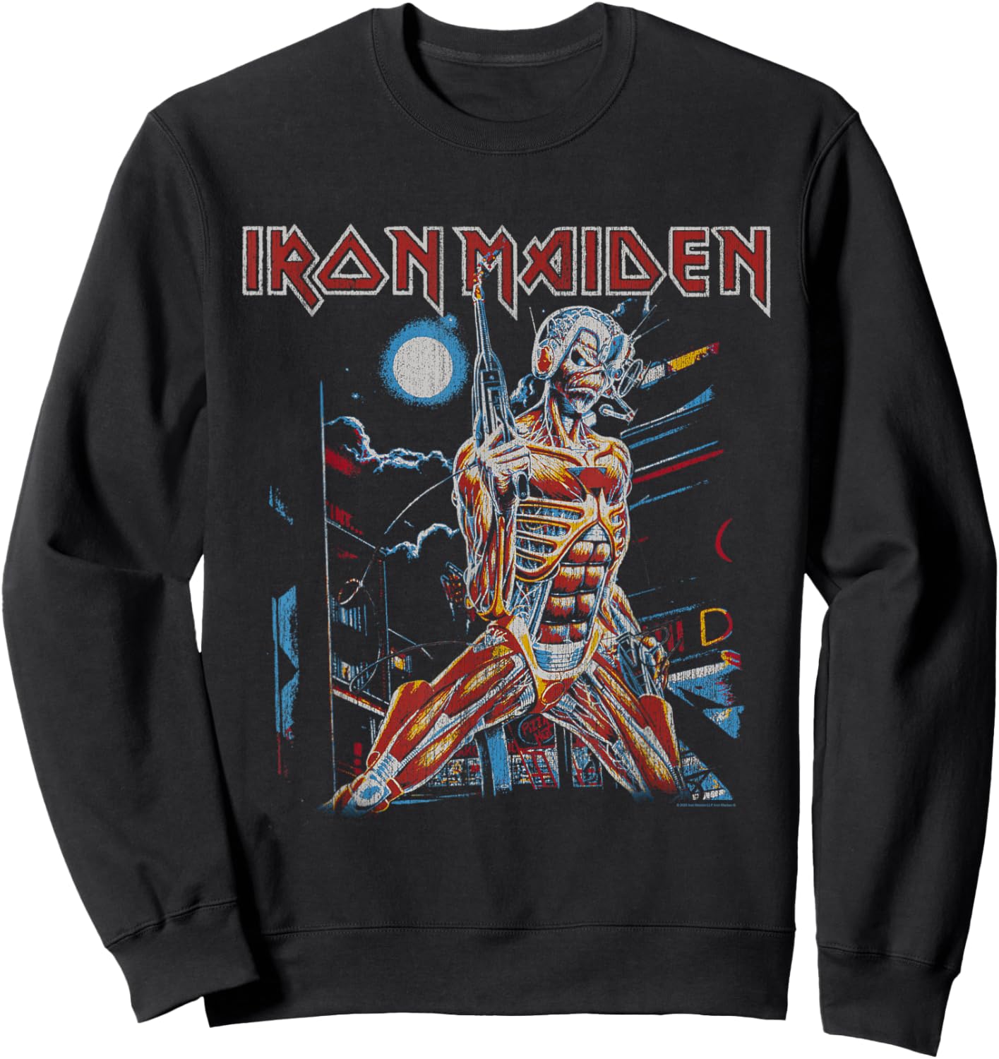 Iron Maiden - Vintage Cityscape Sweatshirt - Sweatshirt | Black