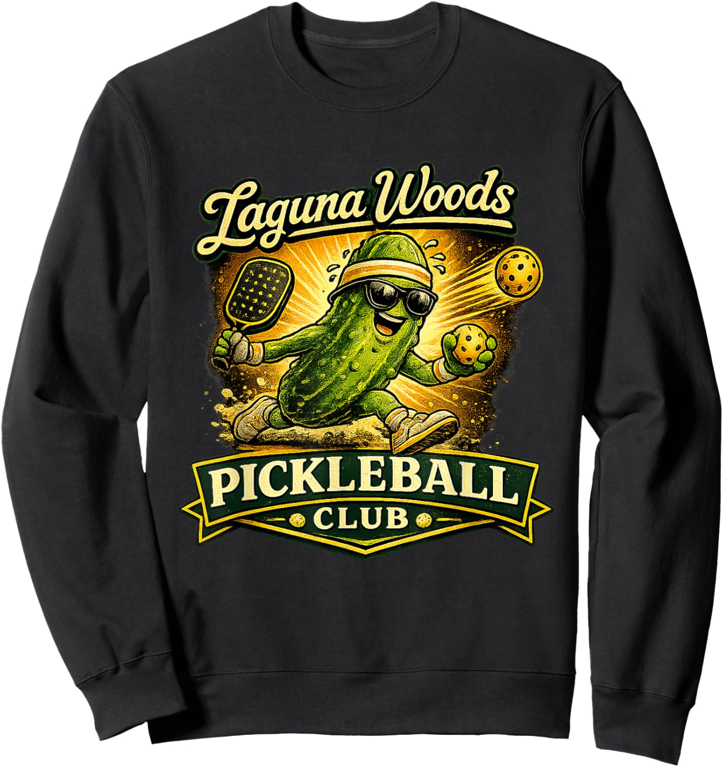 Laguna Woods Pickleball Club Sweatshirt - Sweatshirt | Black