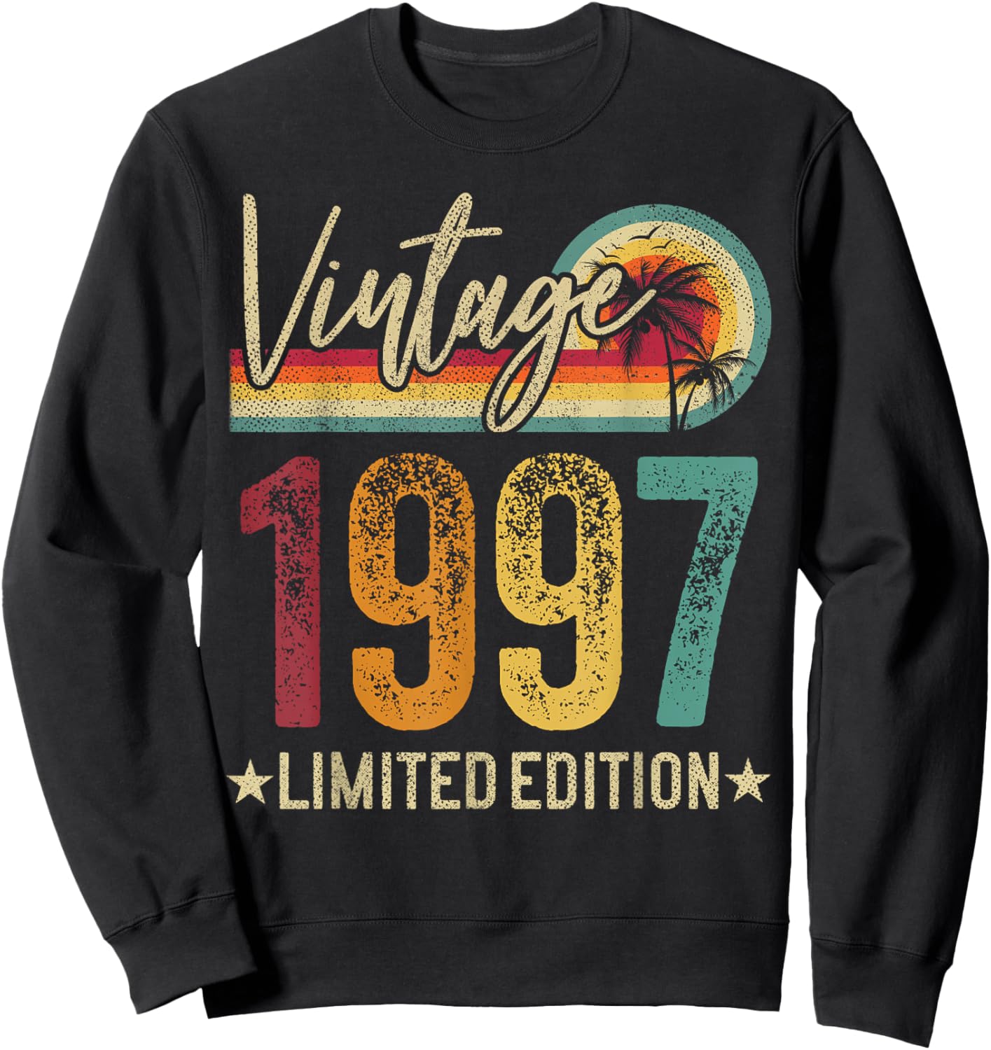 1997 28th Birthday 28 Years Old Retro Men Women - Vintage Sweatshirt - Sweatshirt | Black