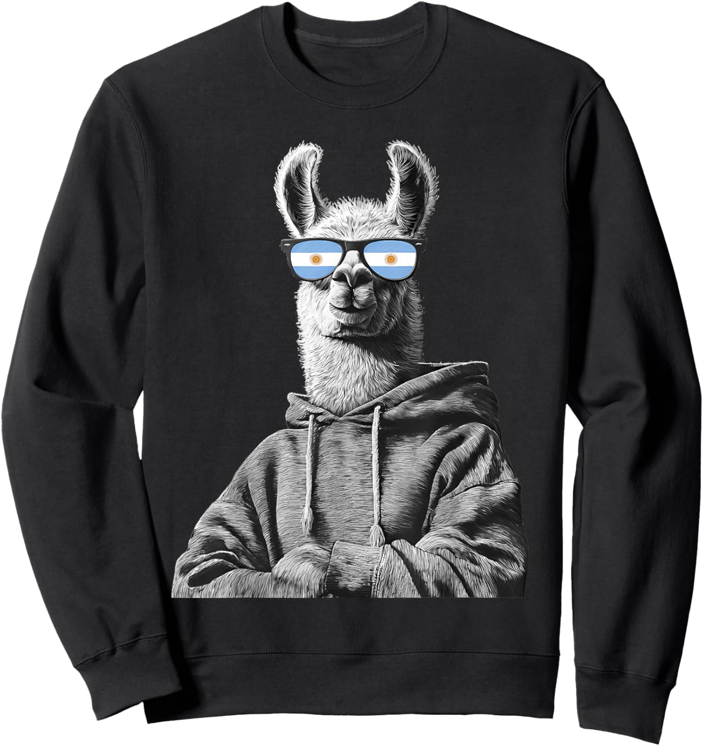 Argentina Pride Argentinian Flag Sweatshirt - Sweatshirt | Black