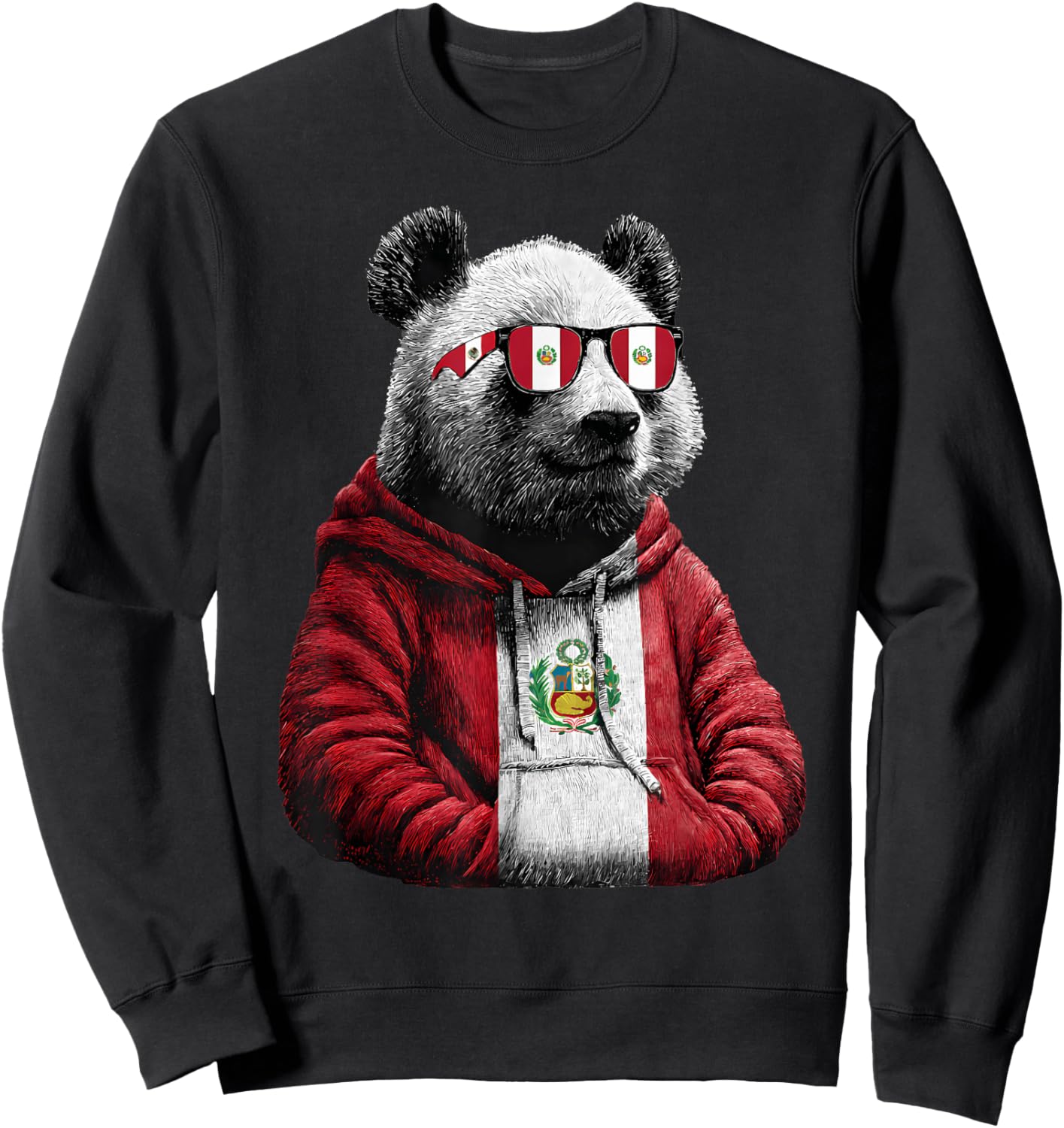 Peru Flag Peruvian Flag Peruvian Pride Peruvian Roots Sweatshirt - Sweatshirt | Black