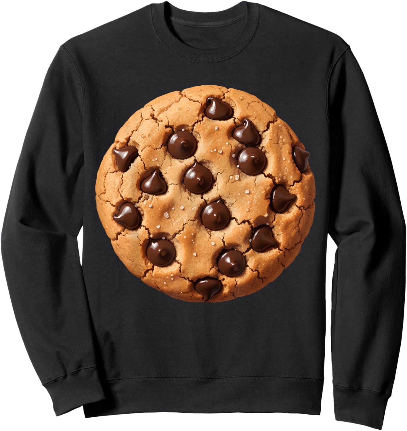 Chocolate Chip Cookie Bakery Biscuit Pastry Food Costume Sweatshirt - Sweatshirt | Black