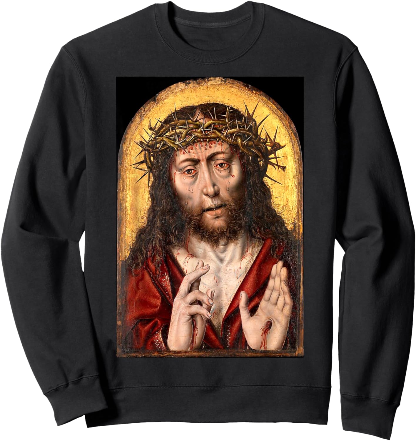 Jesus Christ Man of Sorrows Painting 1525 Sweatshirt - Sweatshirt | Black