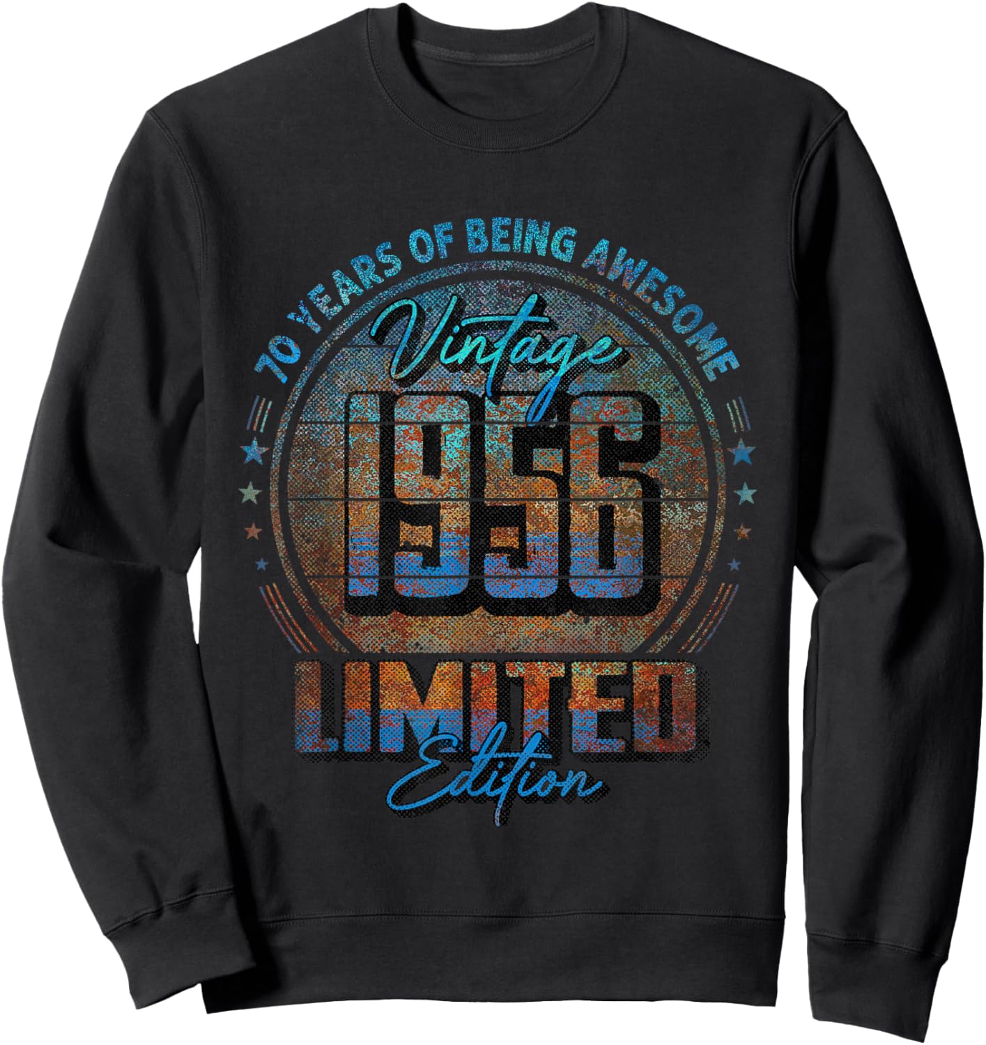 Vintage 1956 Limited Edition Shirt 70 Year Old 70th Birthday Sweatshirt - Sweatshirt | Black