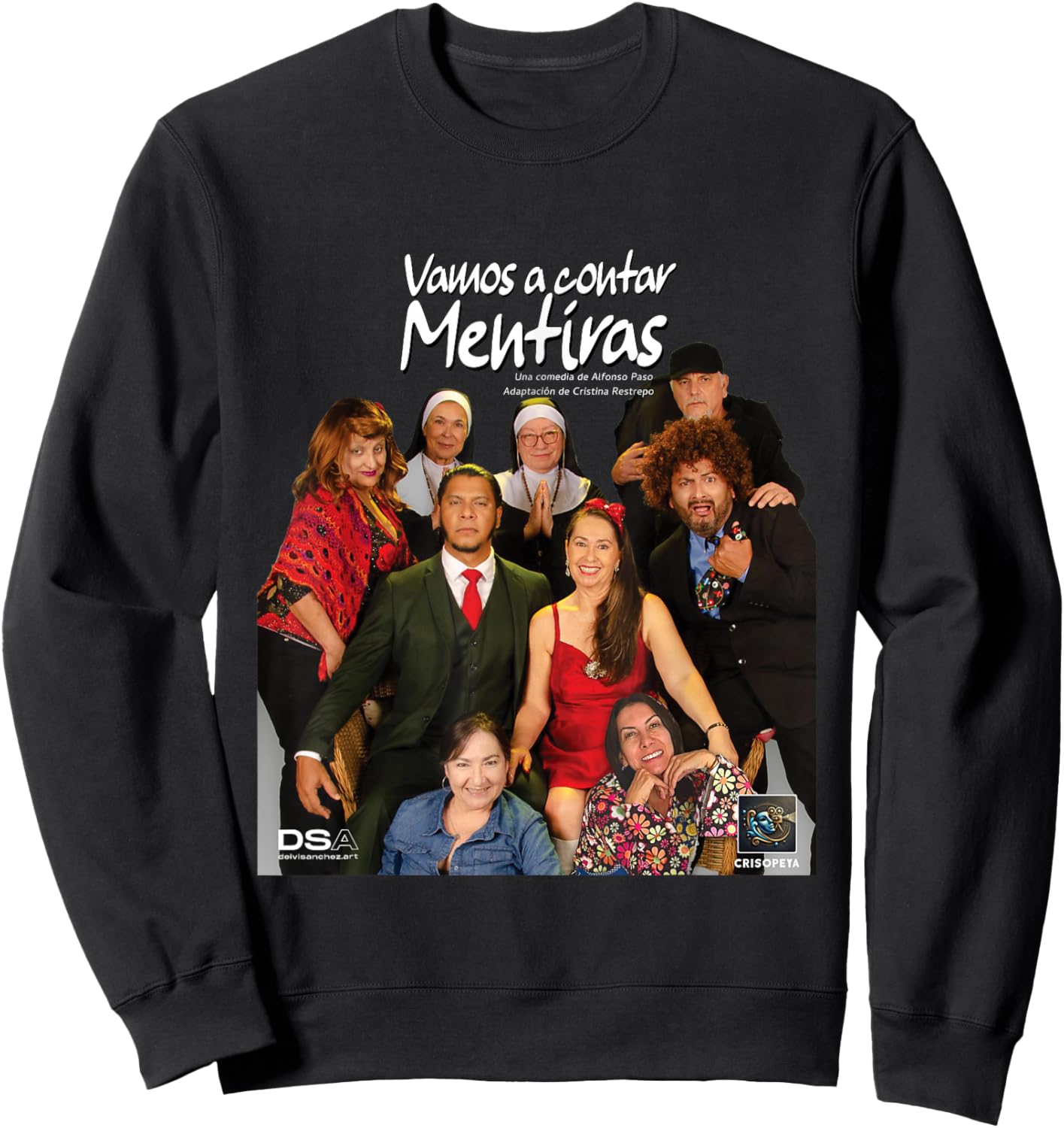 Vamos a Contar Mentiras - W/Background Sweatshirt - Sweatshirt | Black