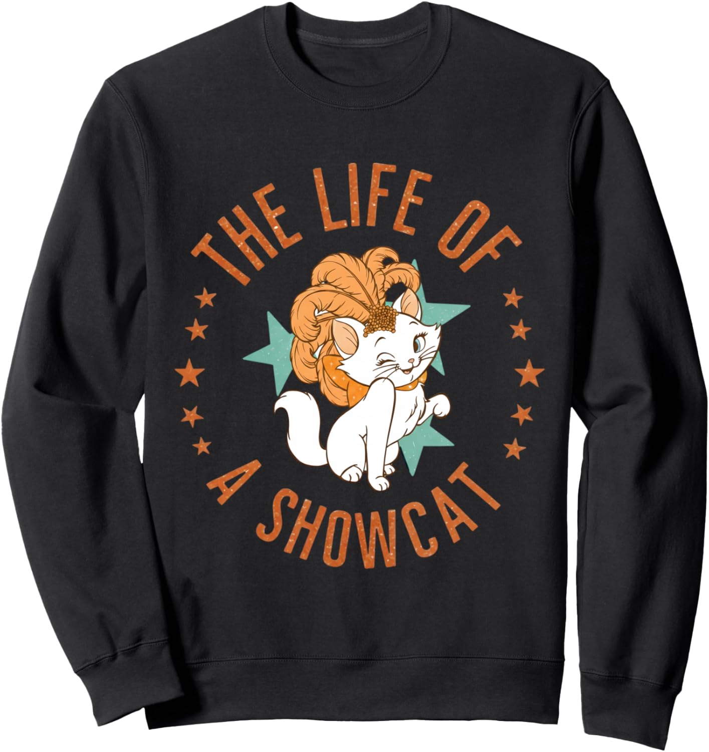Funny Cat Era Life of Showcat Cat Lovers Men Women Kids Sweatshirt - Sweatshirt | Black