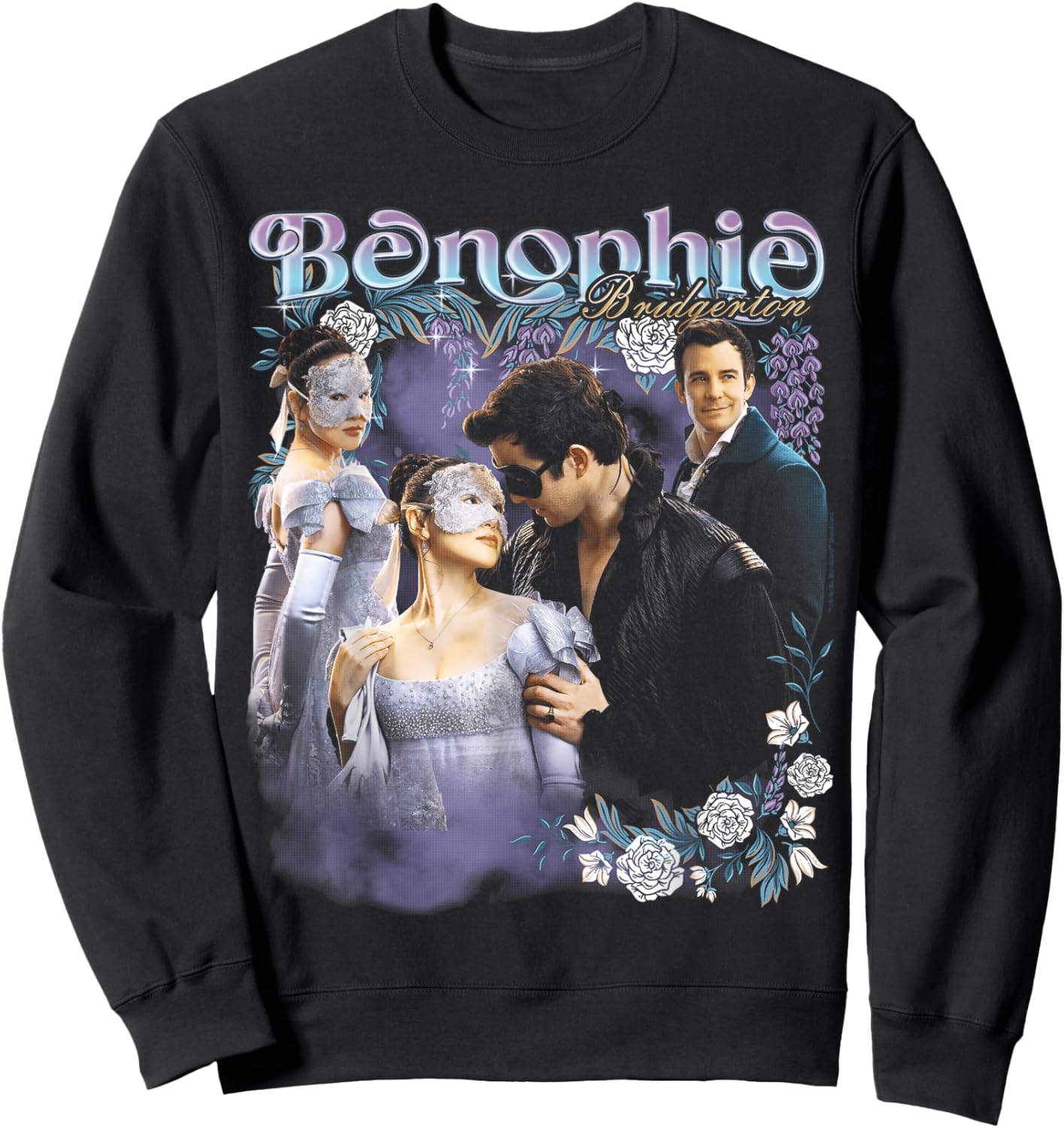 Bridgerton Benophie Heartthrob Officially Licensed Sweatshirt - Sweatshirt | Black