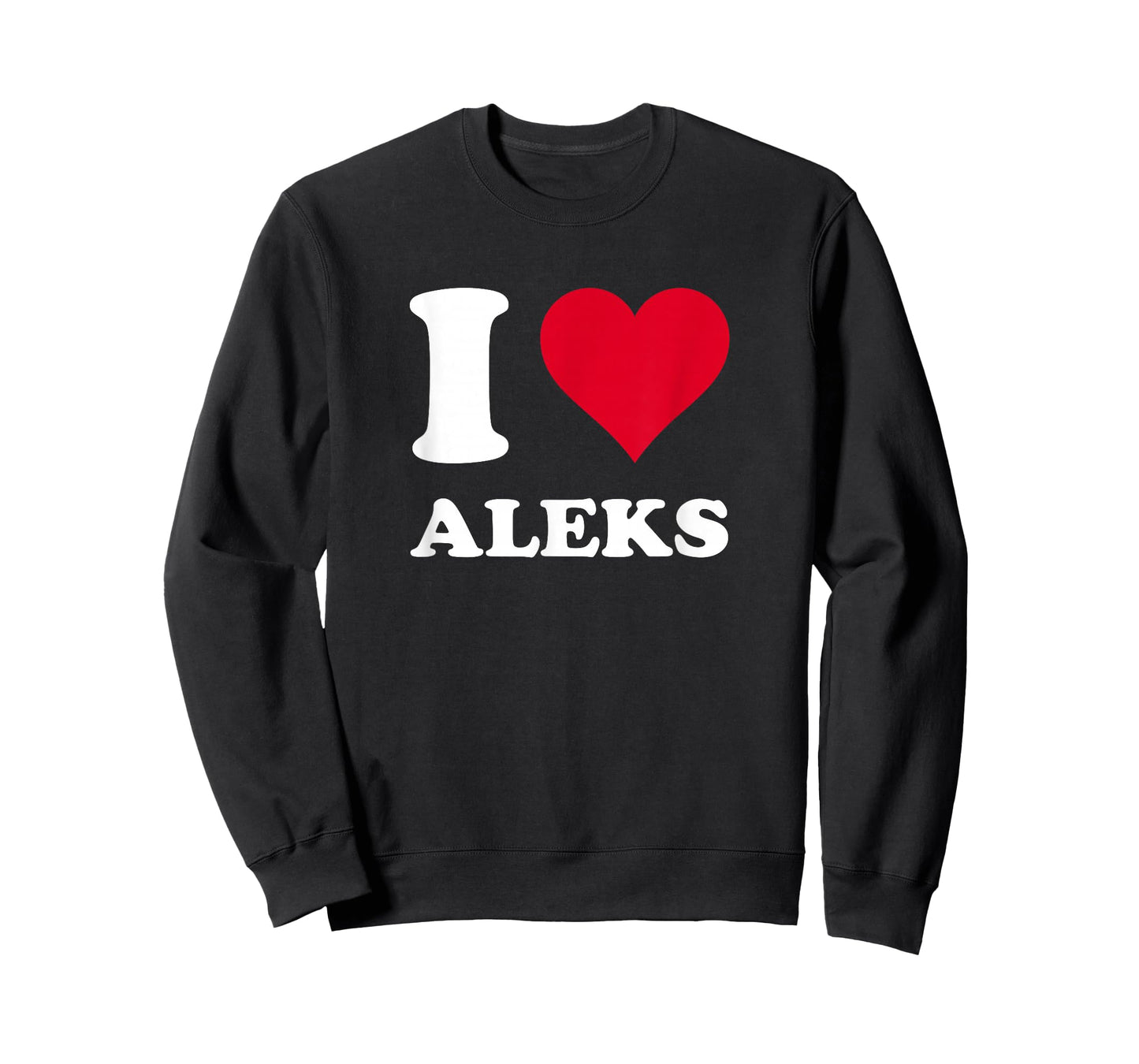 Red Heart I Love Aleks T-Shirt