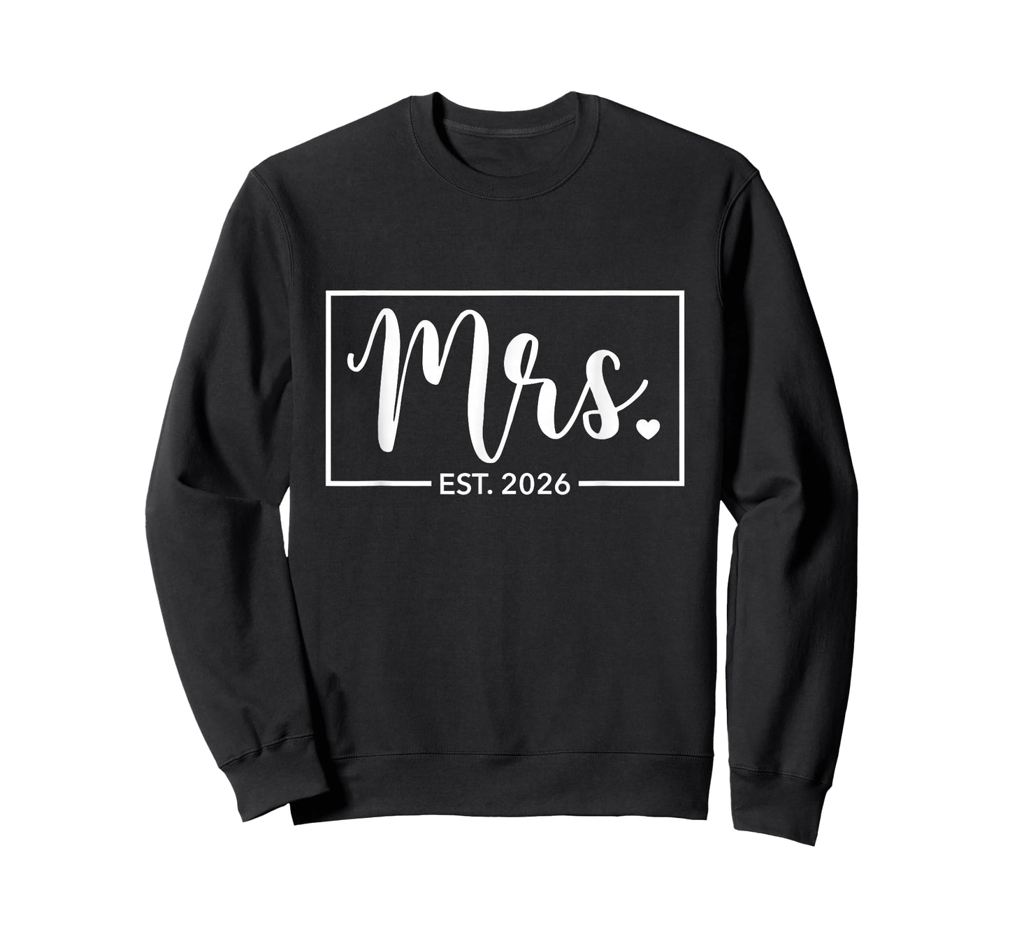 Mrs est 2026 just Married Honeymoon Wedding T-Shirt