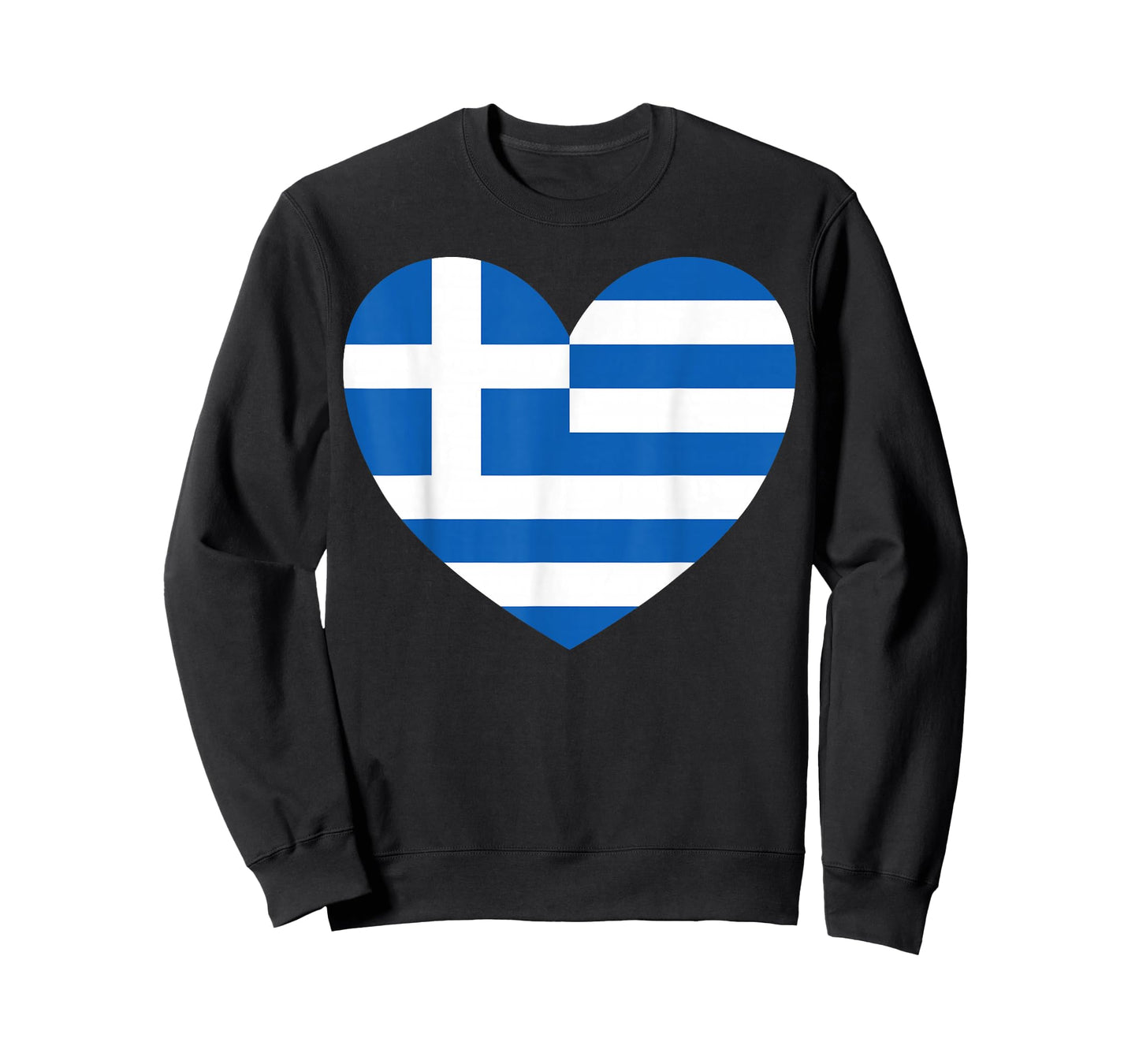 Greek Pride Flag Heart T-Shirt