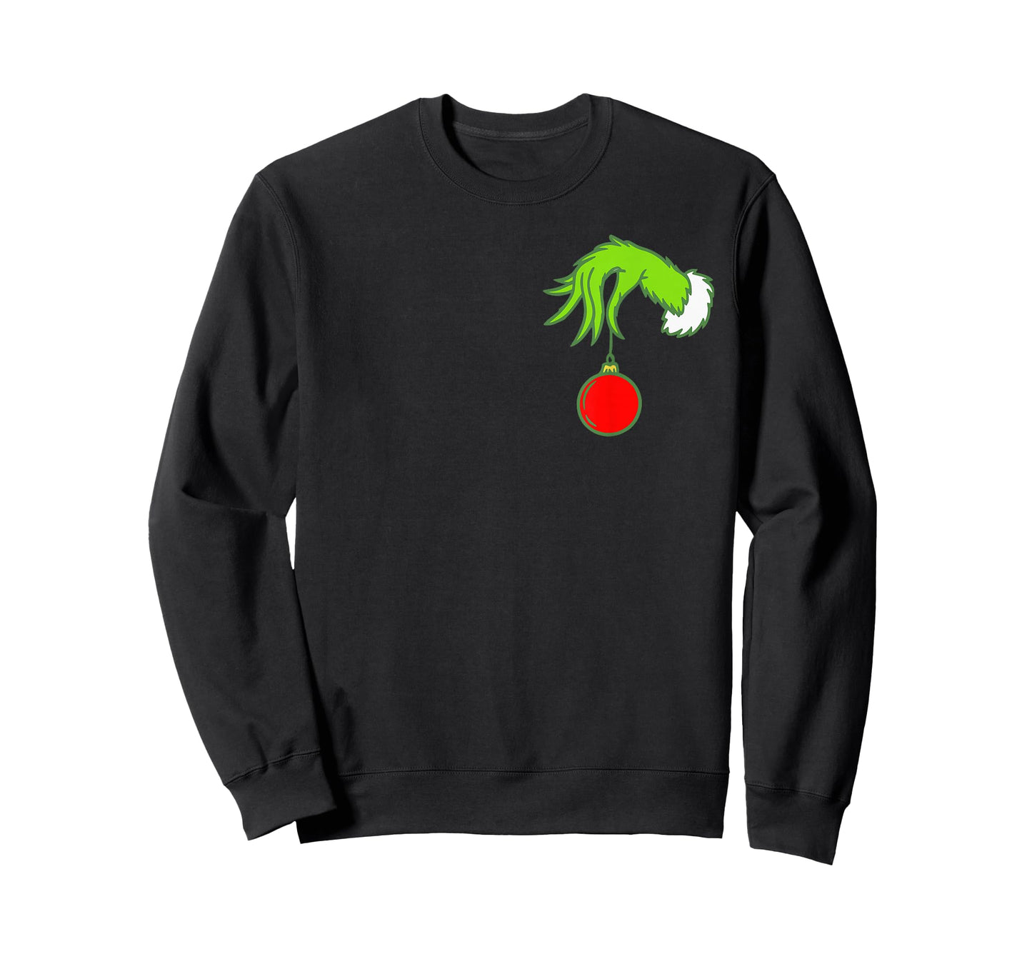 Pocket Christmas Hand Funny Xmas Character Matching Family T-Shirt