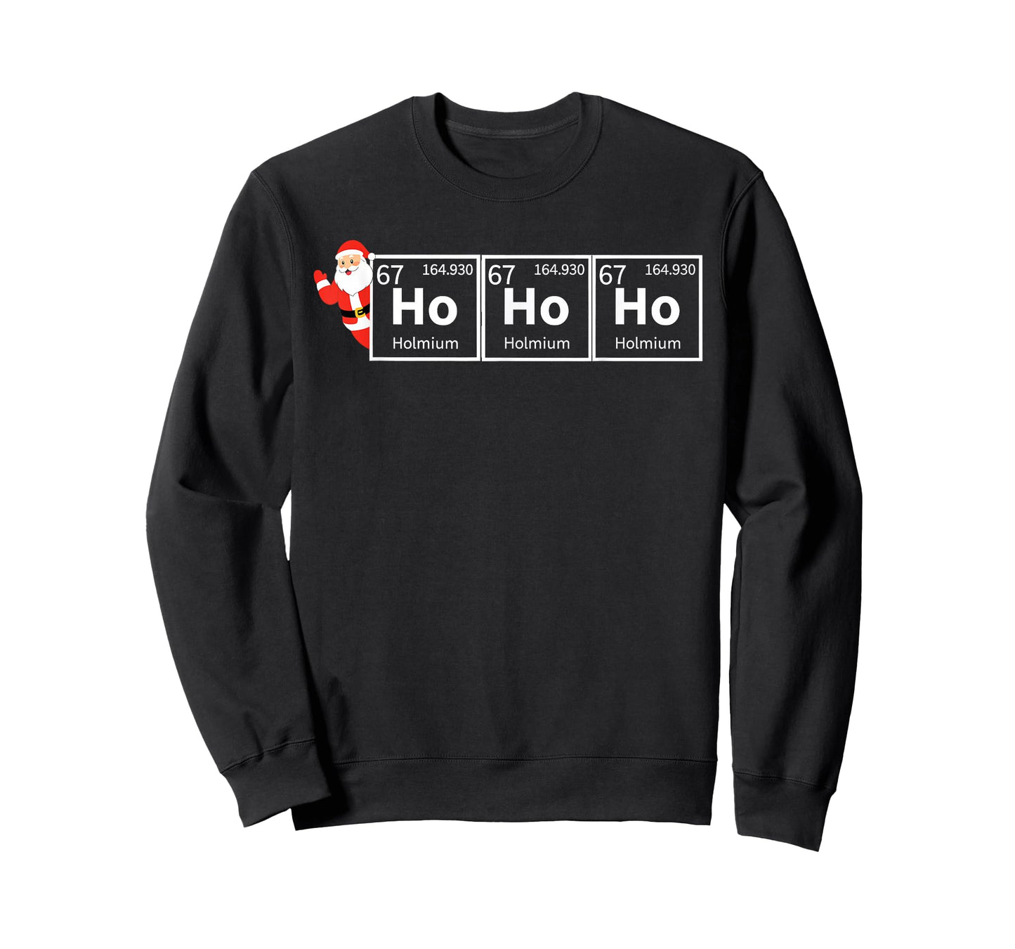 Santa Ho Ho Ho 67 Holmium Chemistry Element Periodic Table T-Shirt