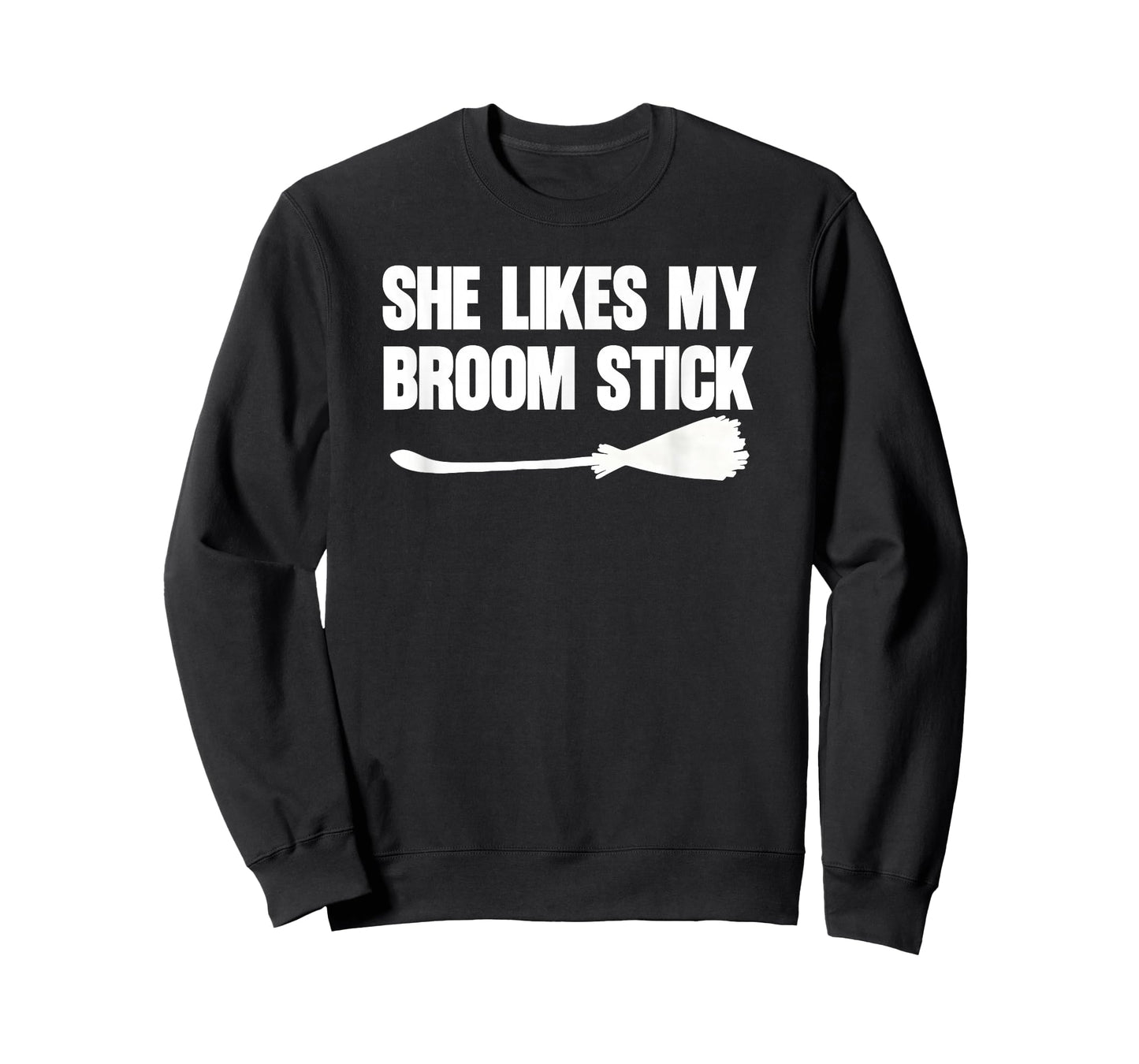 Funny Halloween Shirts for Couple she Likes My Broom Stick T-Shirt