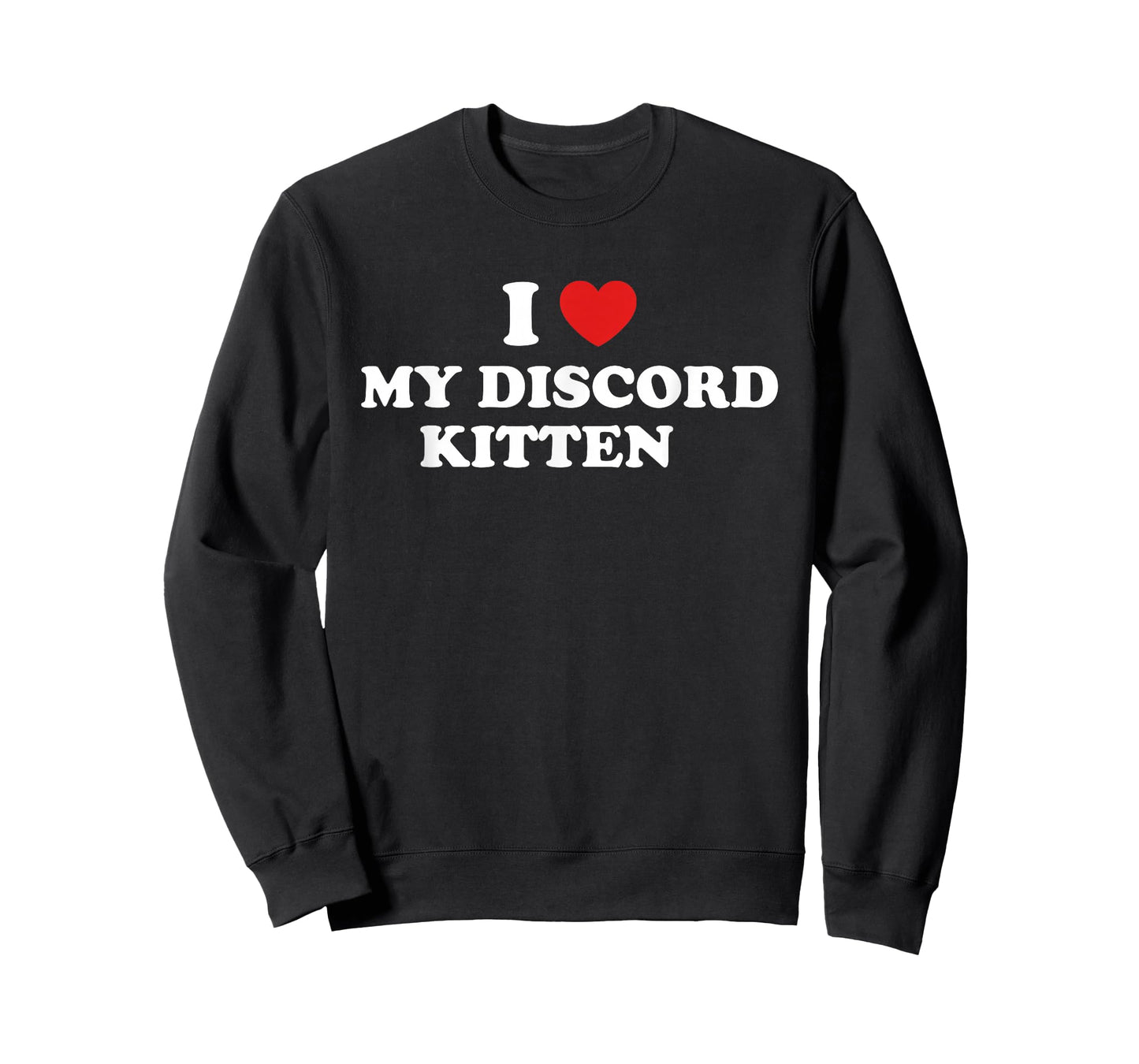 I Love My Discord Kitten Funny Quote T-Shirt