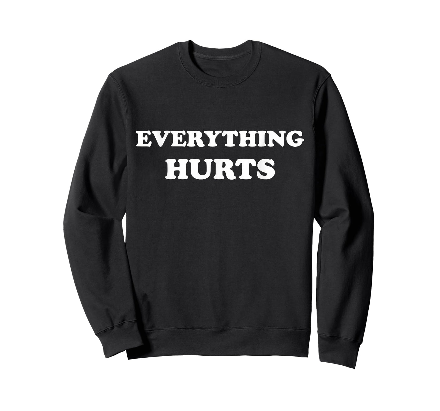 Everything Hurts Fitness Workout Lifting Funny Distressed T-Shirt