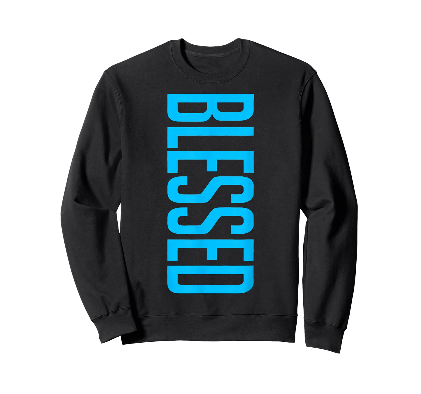 Blessed Vertical Streetwear Retro Gamma Blue Matching T-Shirt