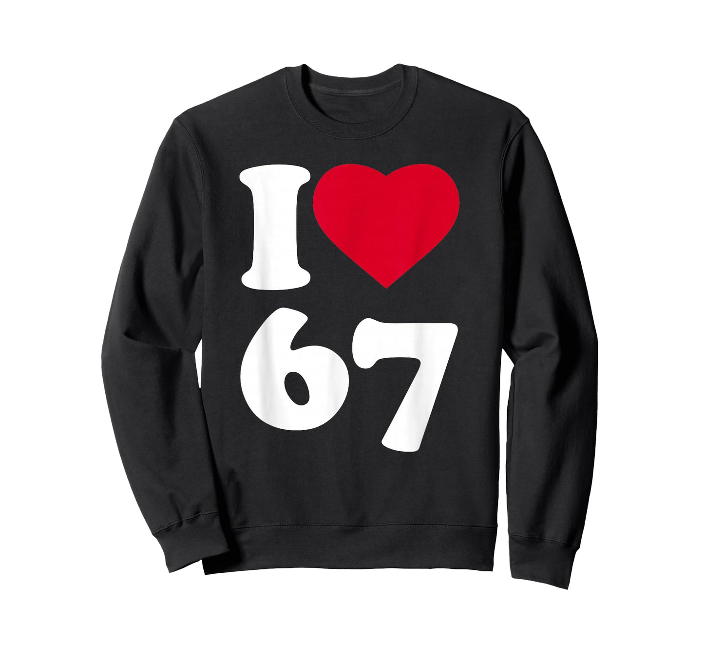 I Heart Love 6-7 Meme DominoSix-Seven Funny 67 Gen Z Alpha T-Shirt