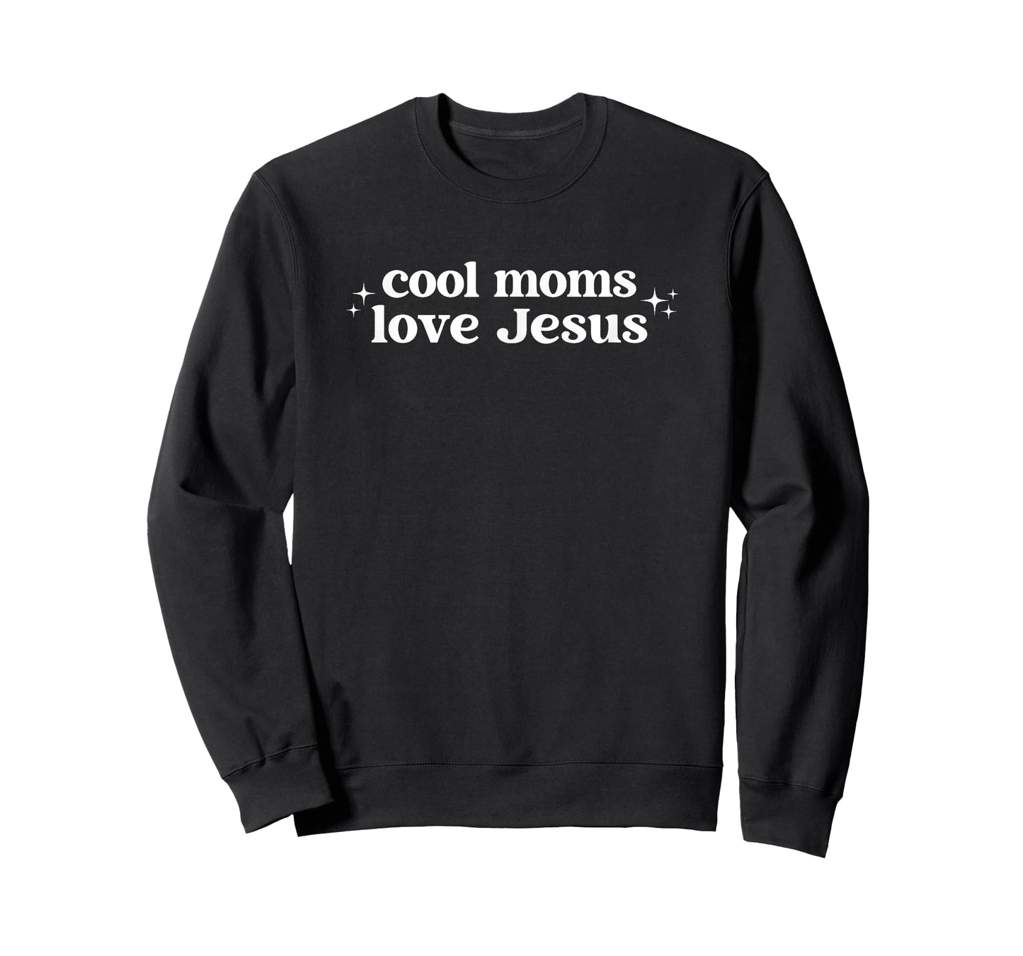 Cool Moms Love Jesus Christian Mom Minimalist Retro Faith T-Shirt