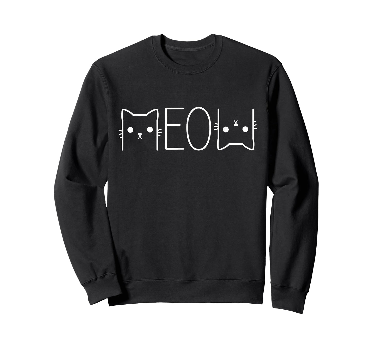 Funny Meow Graphic Merch Casual Cat Lover Cute Cat Meme T-Shirt