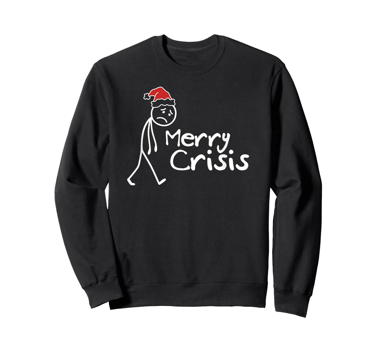 Merry Crisis Funny Christmas Introvert T-Shirt