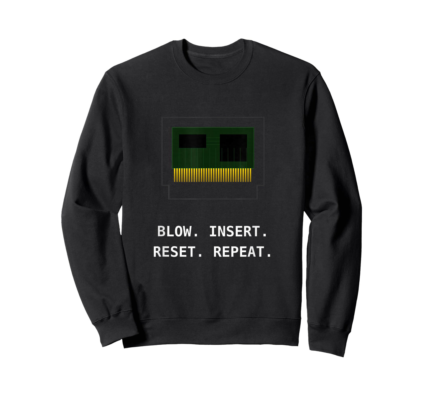 8-Bit Retro Video Game Cartridge Technical Blueprint T-Shirt