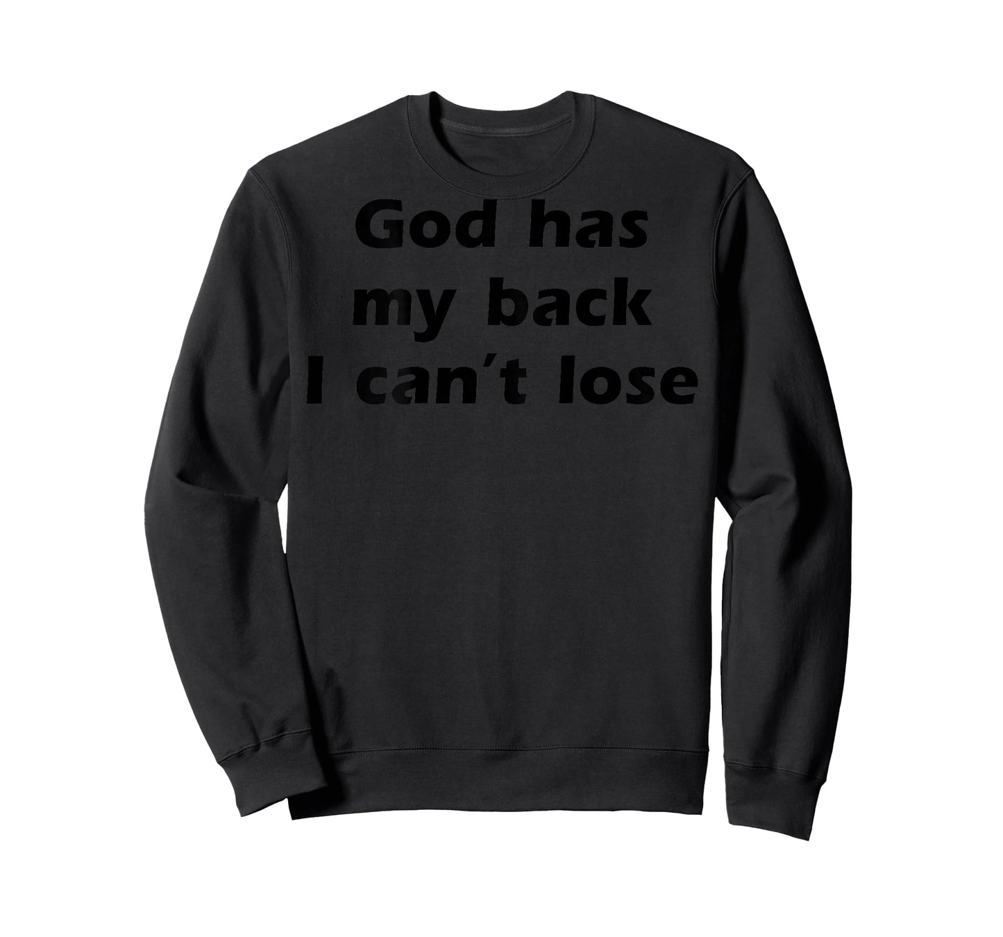 God Has Retro My Back Christians I Can't Lose Saying On Back T-Shirt