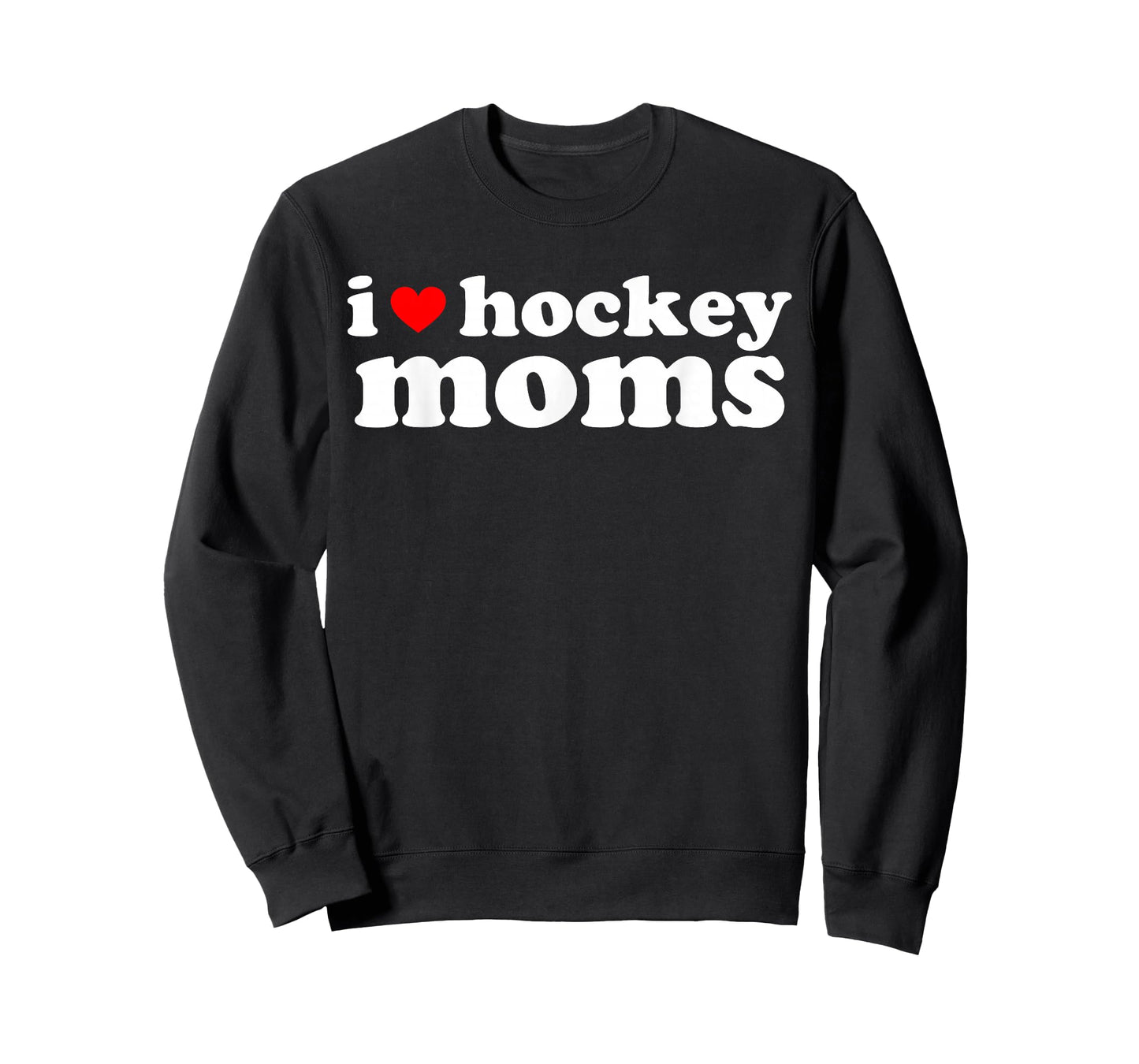 Retro I Love Hockey Moms I Heart Hockey Moms Sport Mom Life T-Shirt