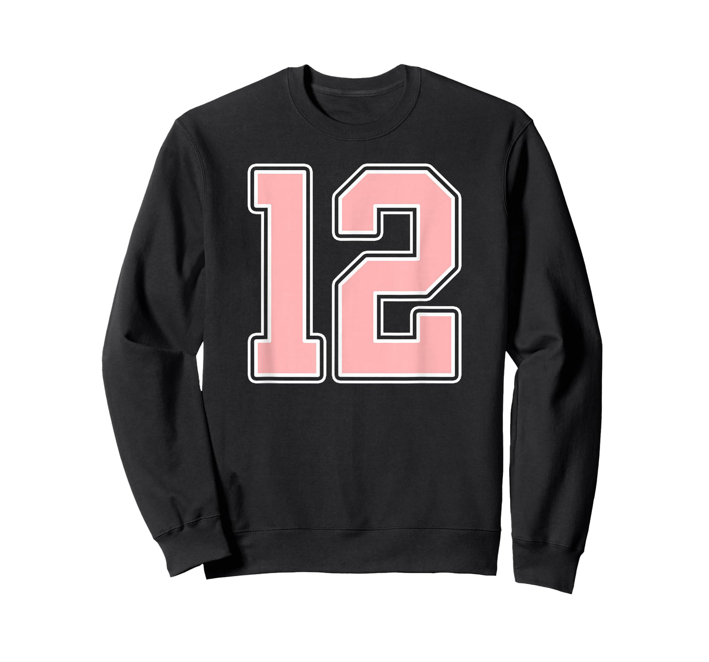 Cute Pink and White Number 12 Jersey Player Uniform #12 Fan T-Shirt