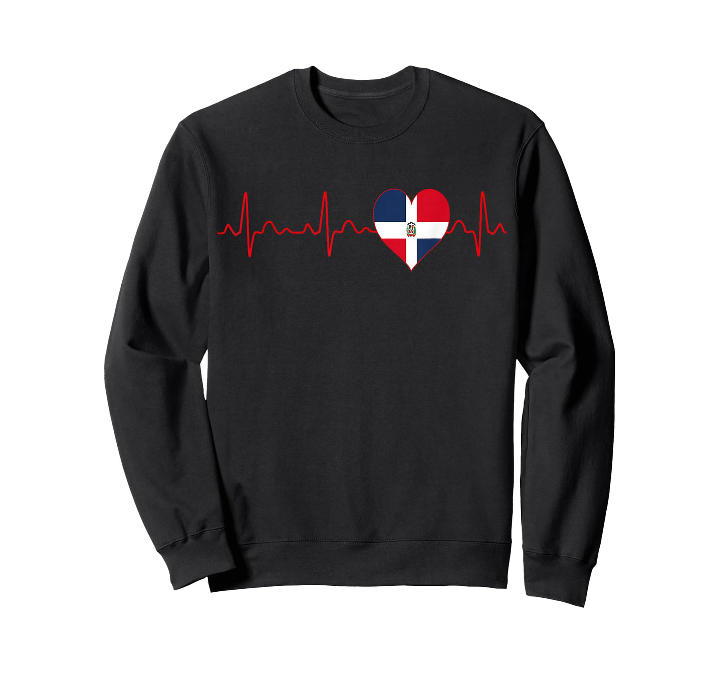 Dominican Republic Flag Heartbeat EKG Patriotic National T-Shirt